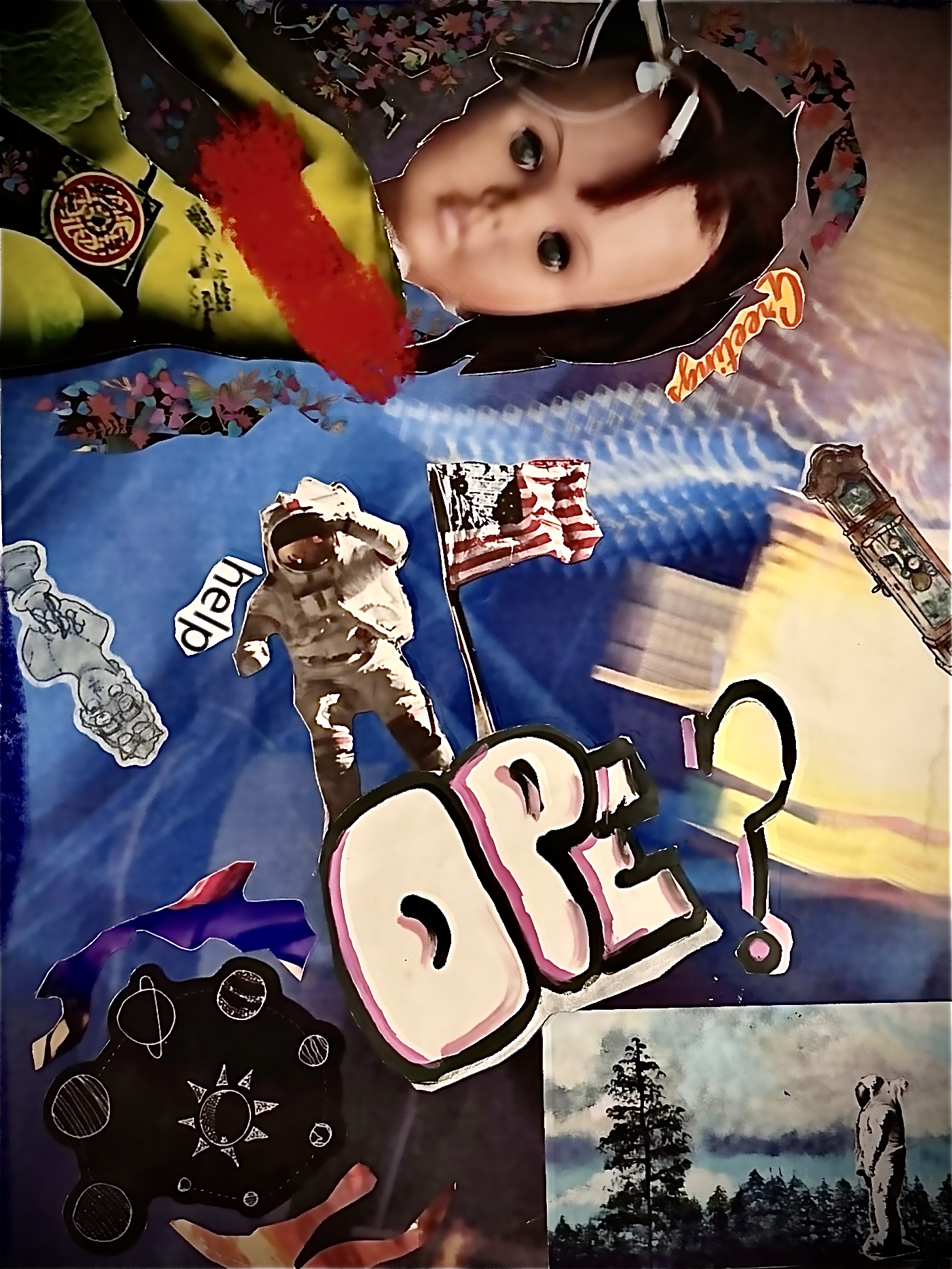 Mixed Media Collage Print