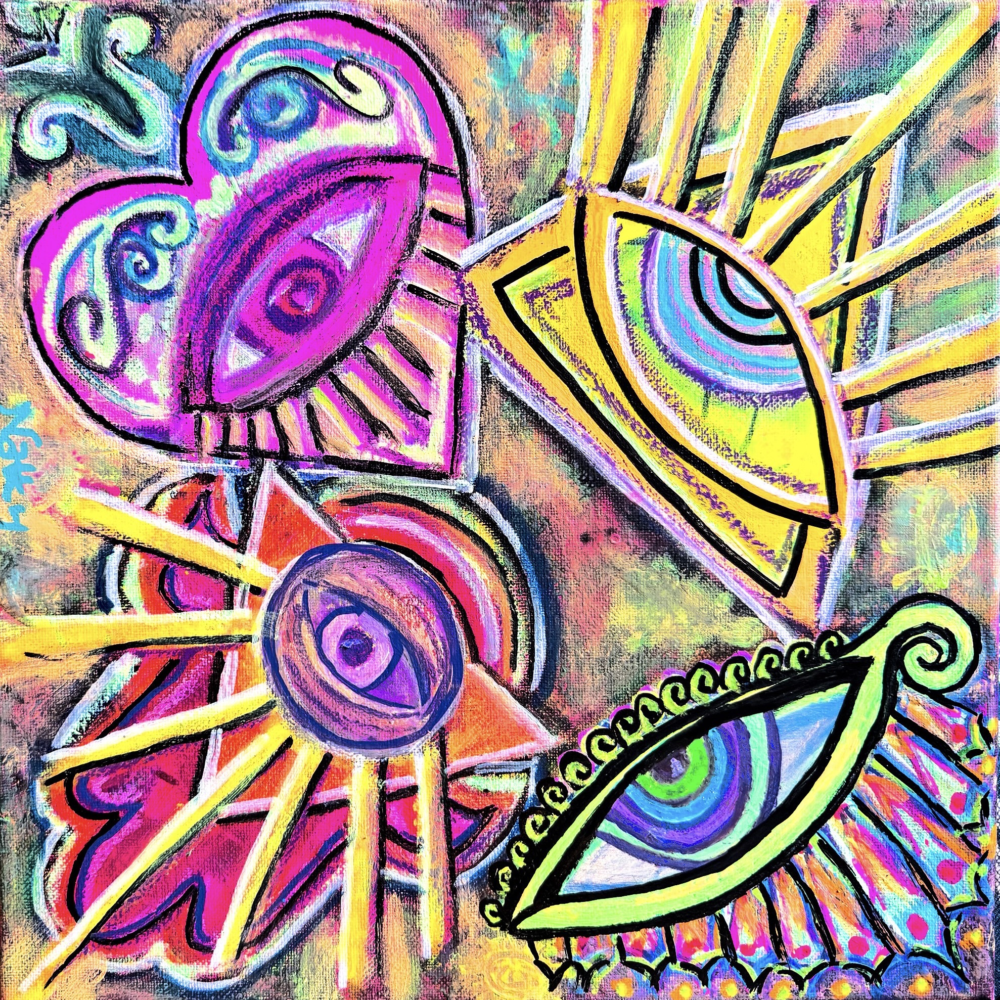 Abstract Eye Art print