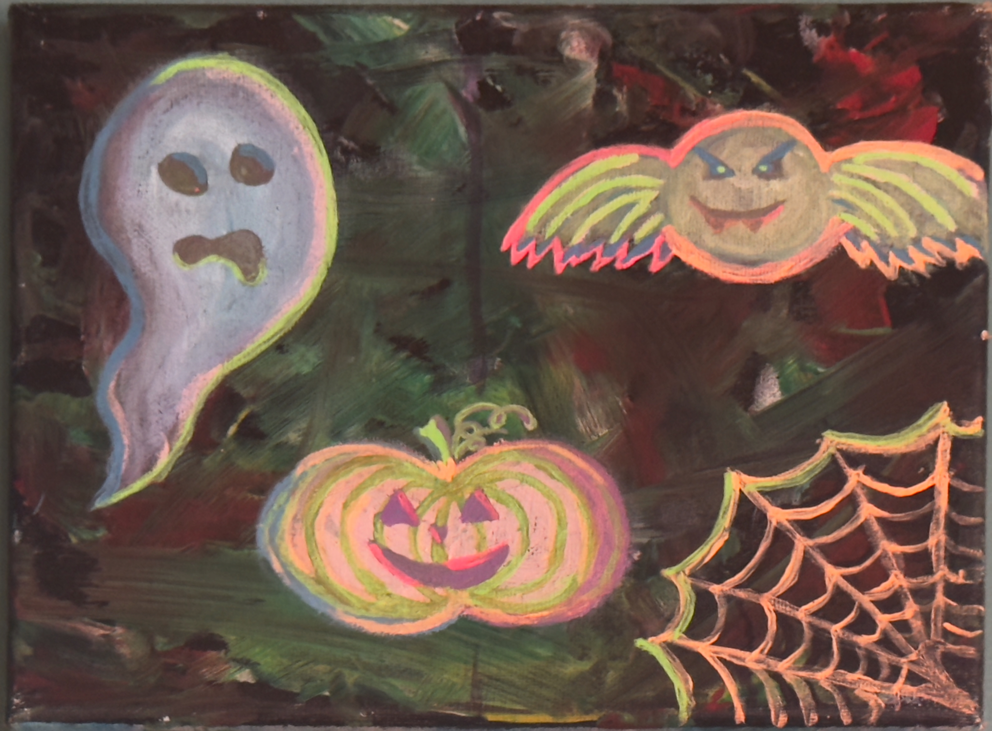 Spooky but cute original painting