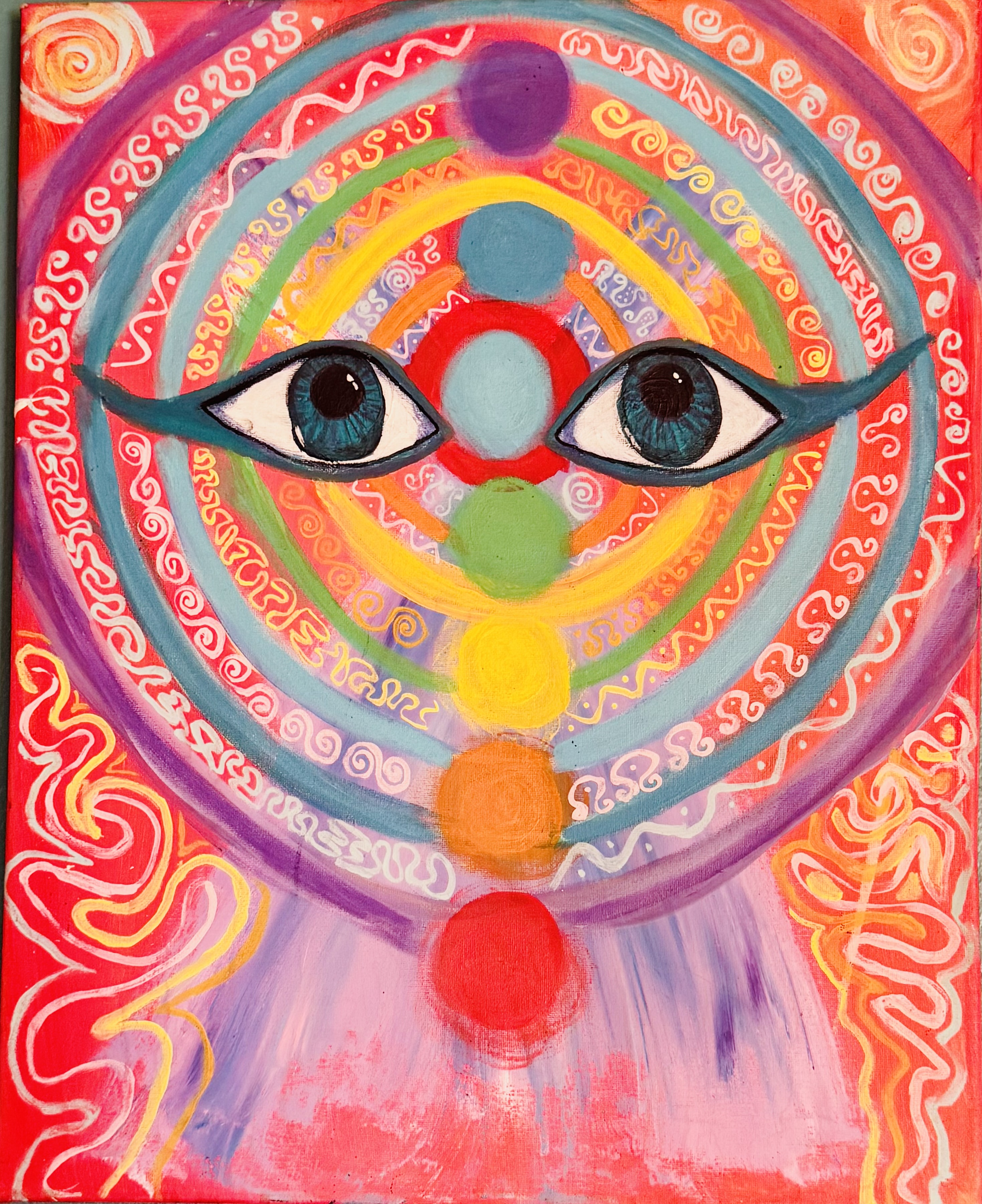 Chakra Eyes Abstract Art Print
