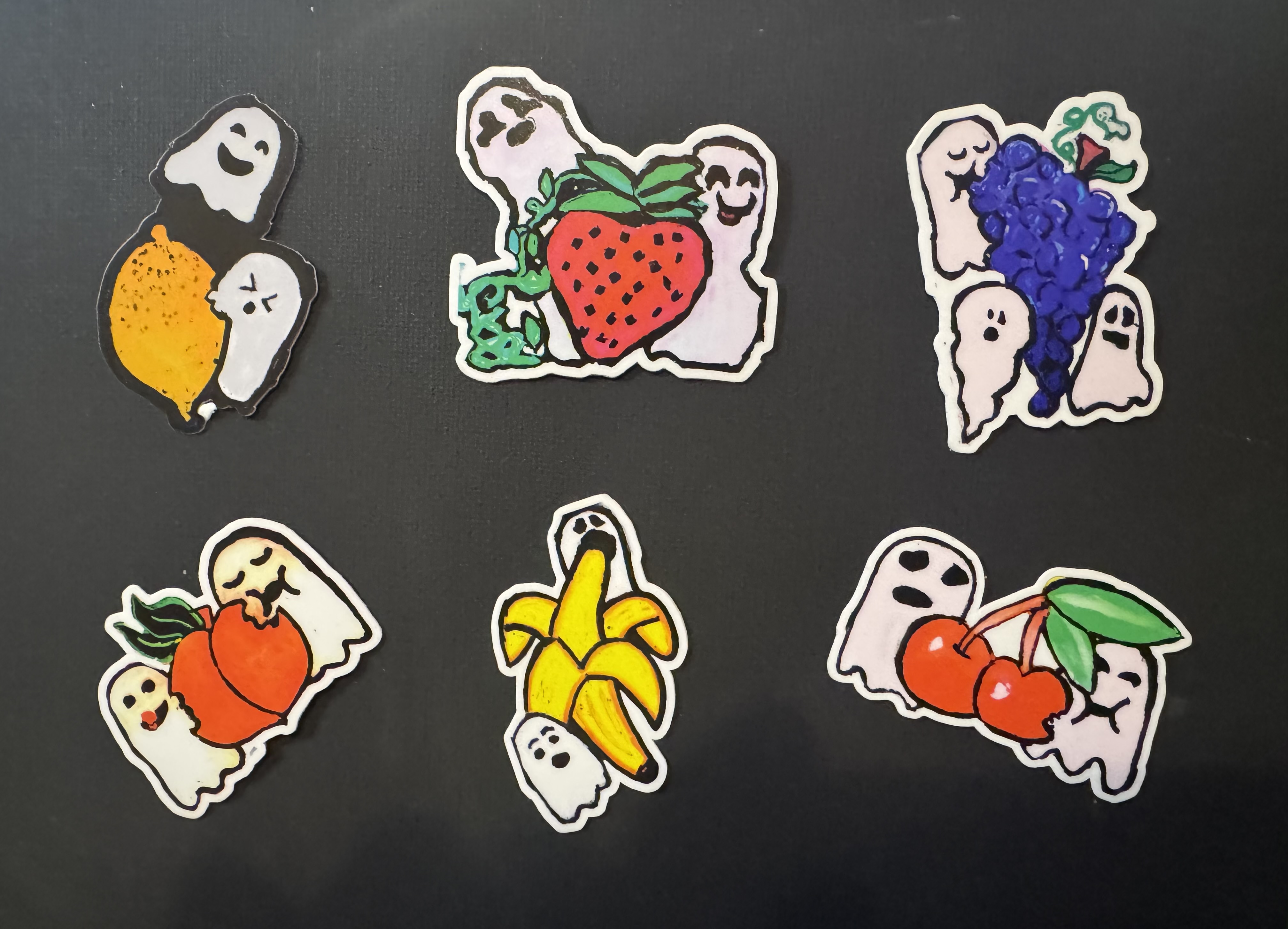 Fruit Ghost Stickers