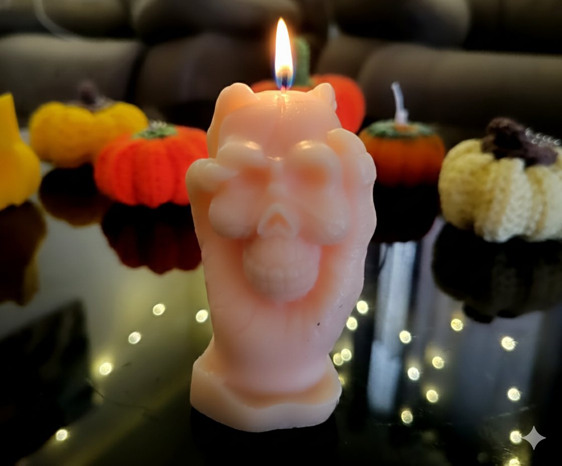 Skull Shaped Candle