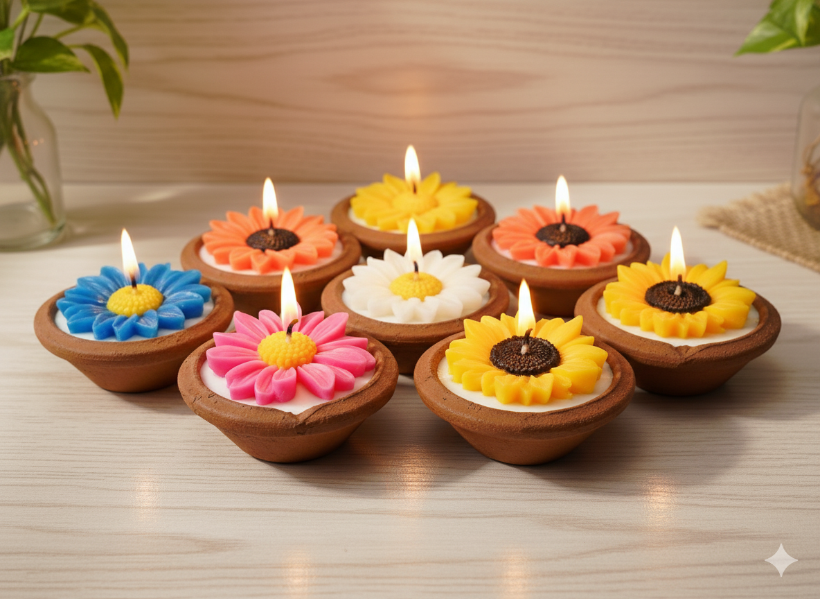 Floral Decorative Candles