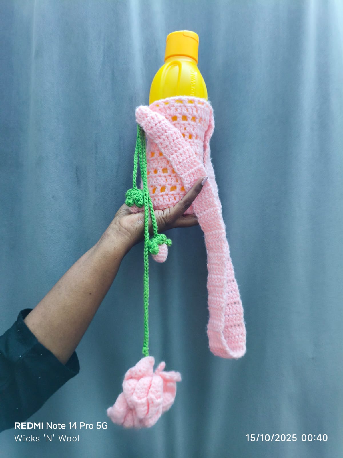 Handmade Crochet Water Bottle Carrier