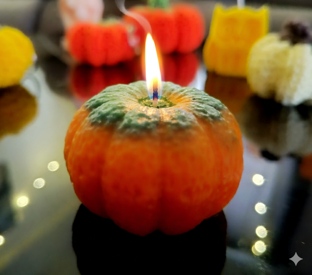 Pumpkin Shaped Candle