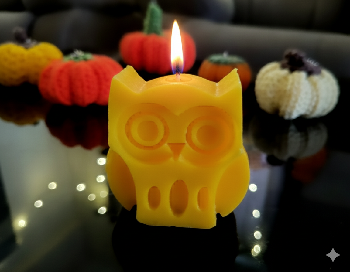 Owl Shaped Candle