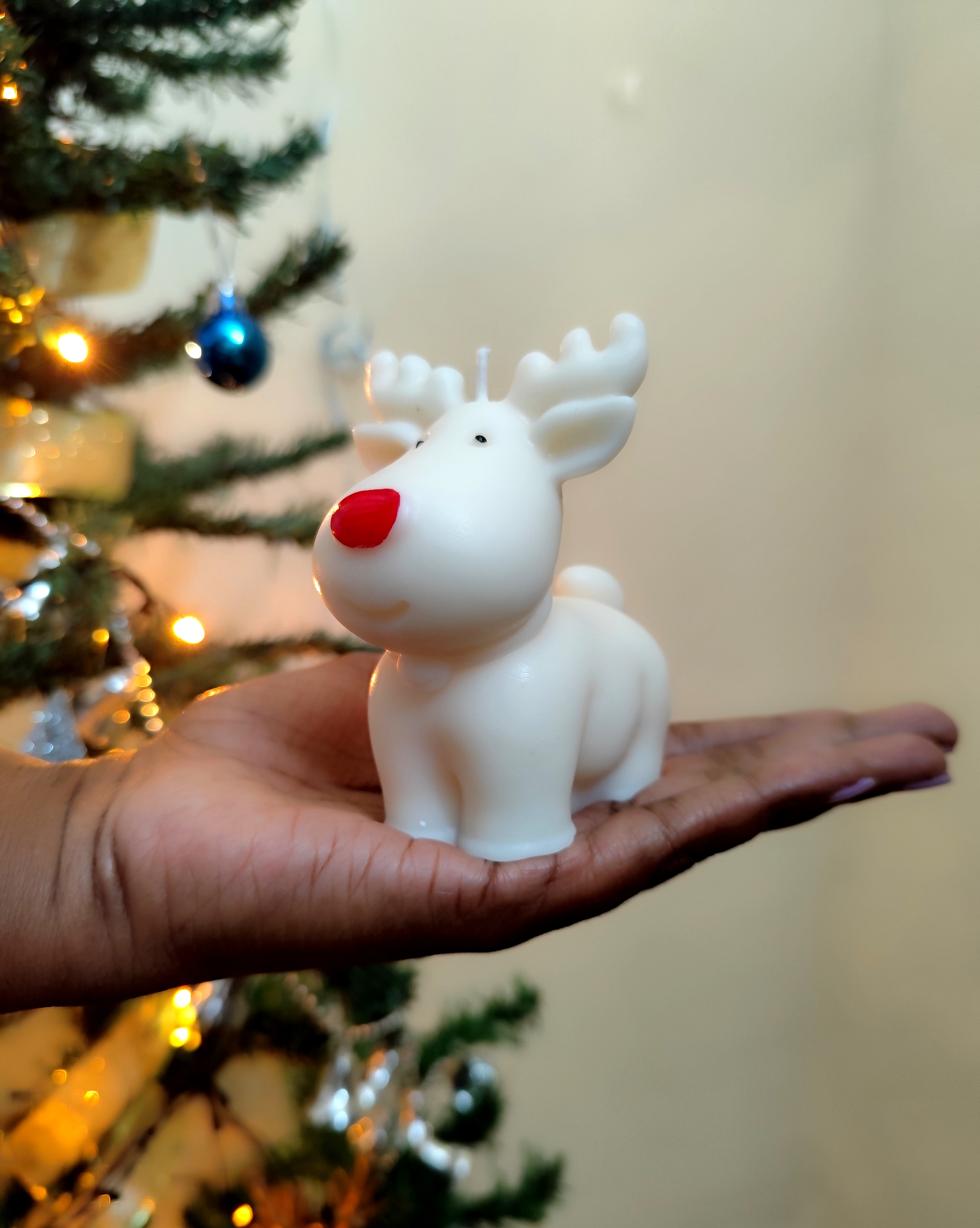 Reindeer Candle