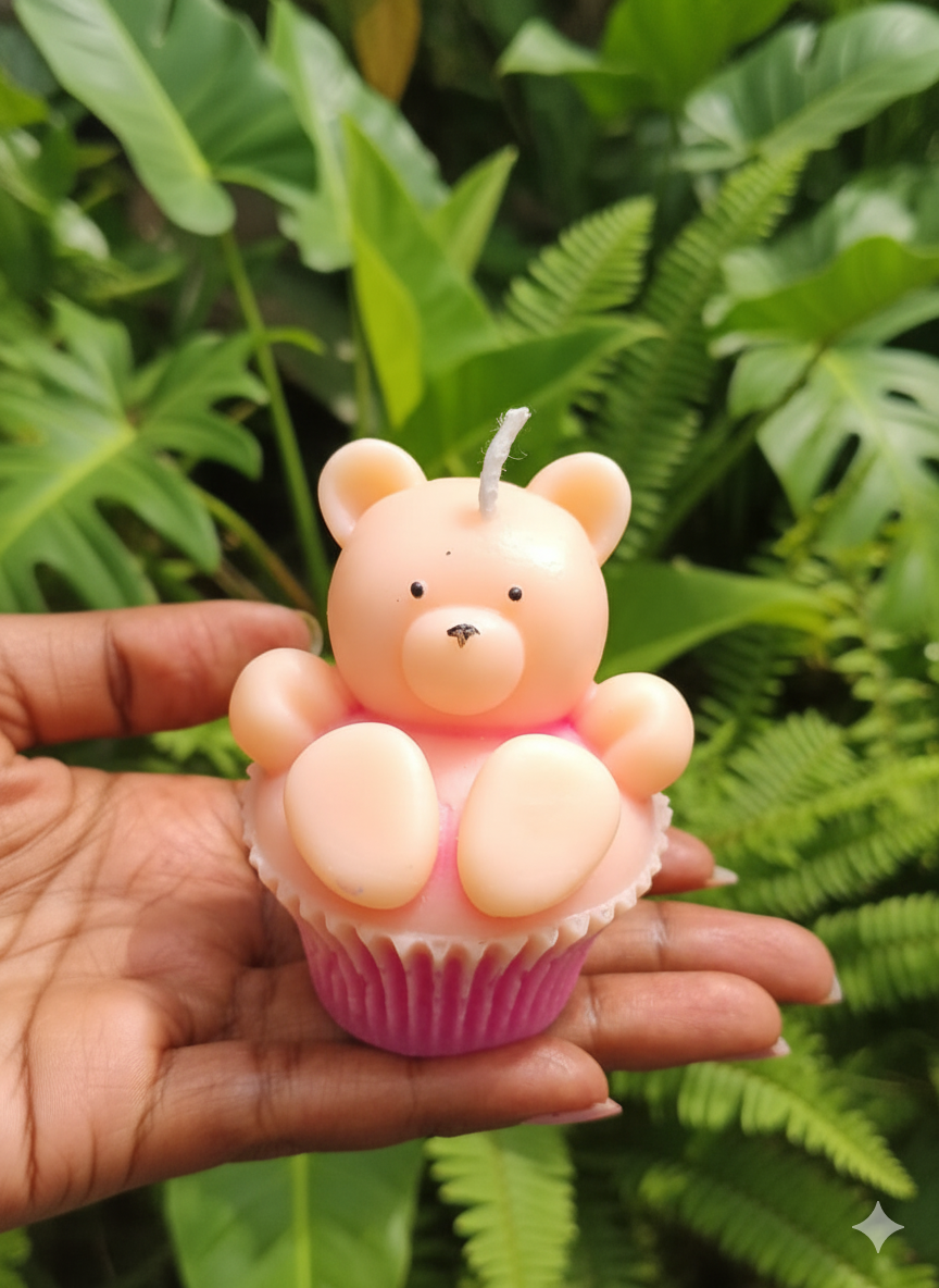 Bear-shaped Scented Candle Set