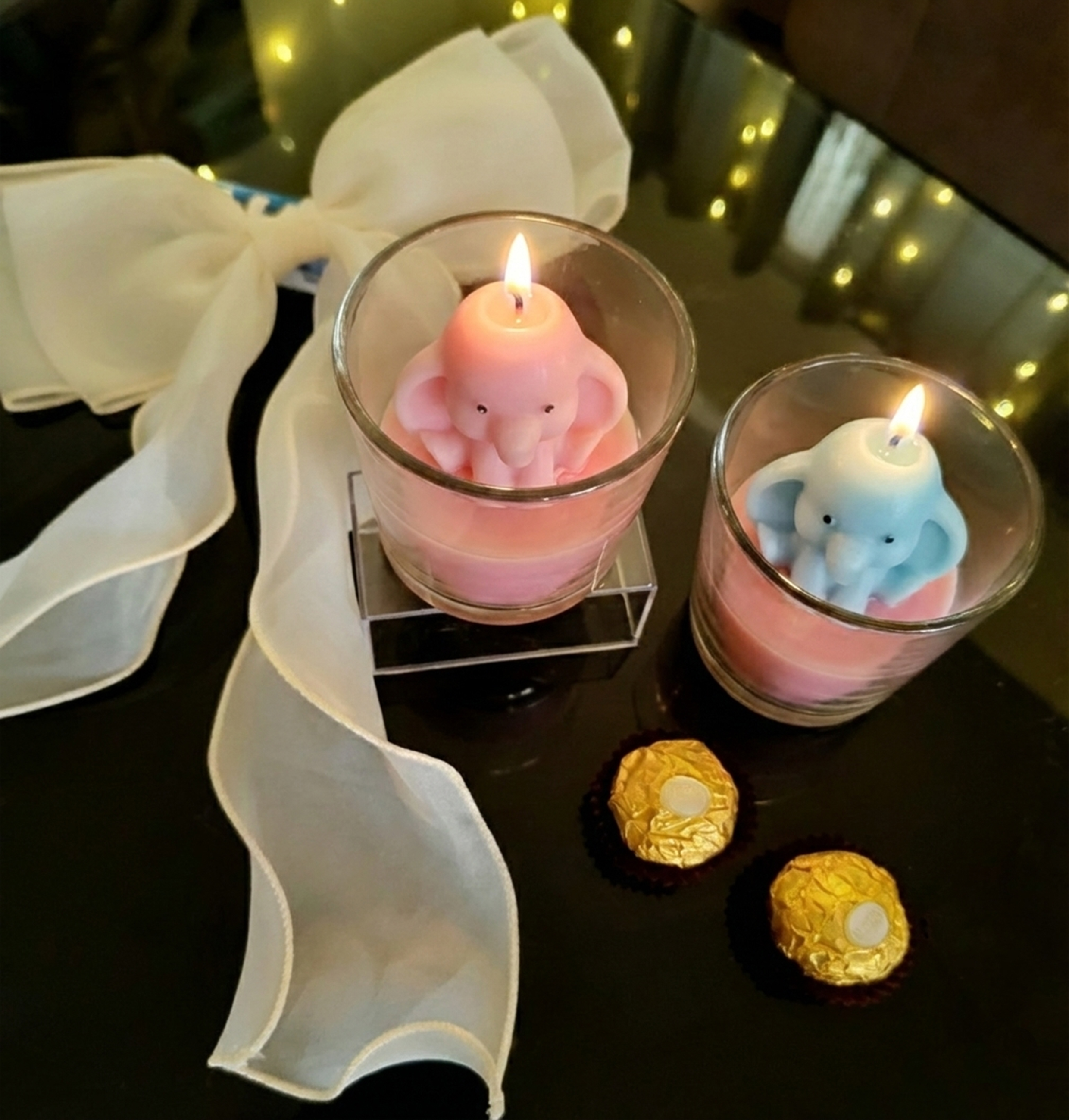Elephant Shaped Decorative Candles