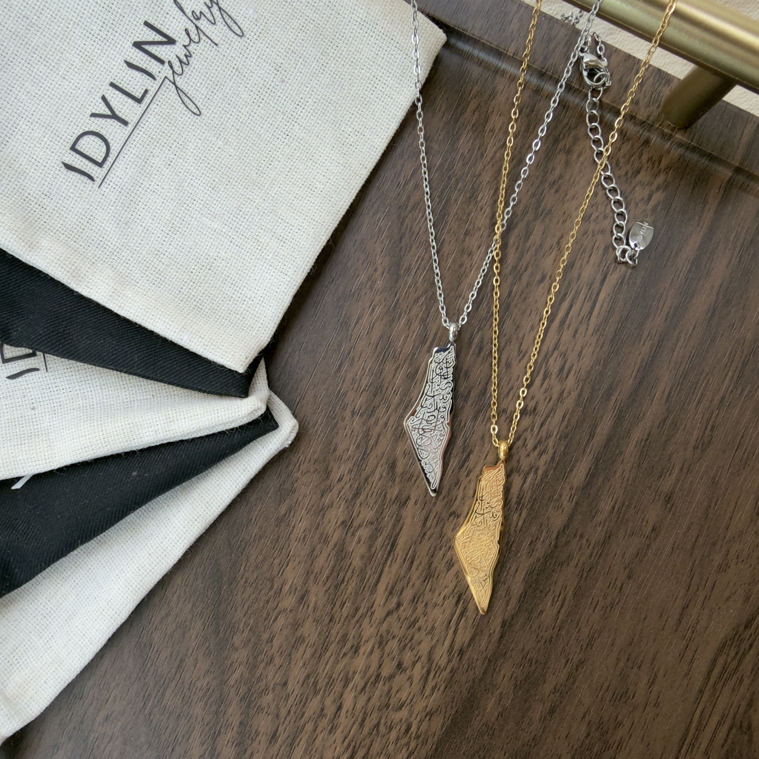 Collier Carte Palestine Ayat al-Kursi