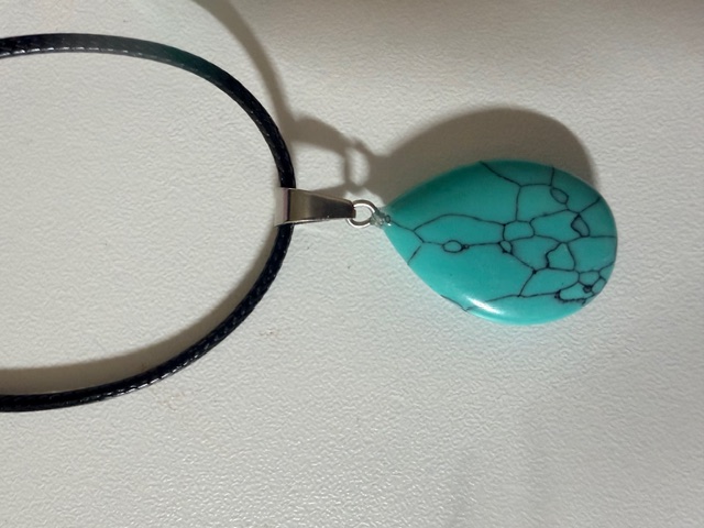 Turquoise Howlite Intention Pendant