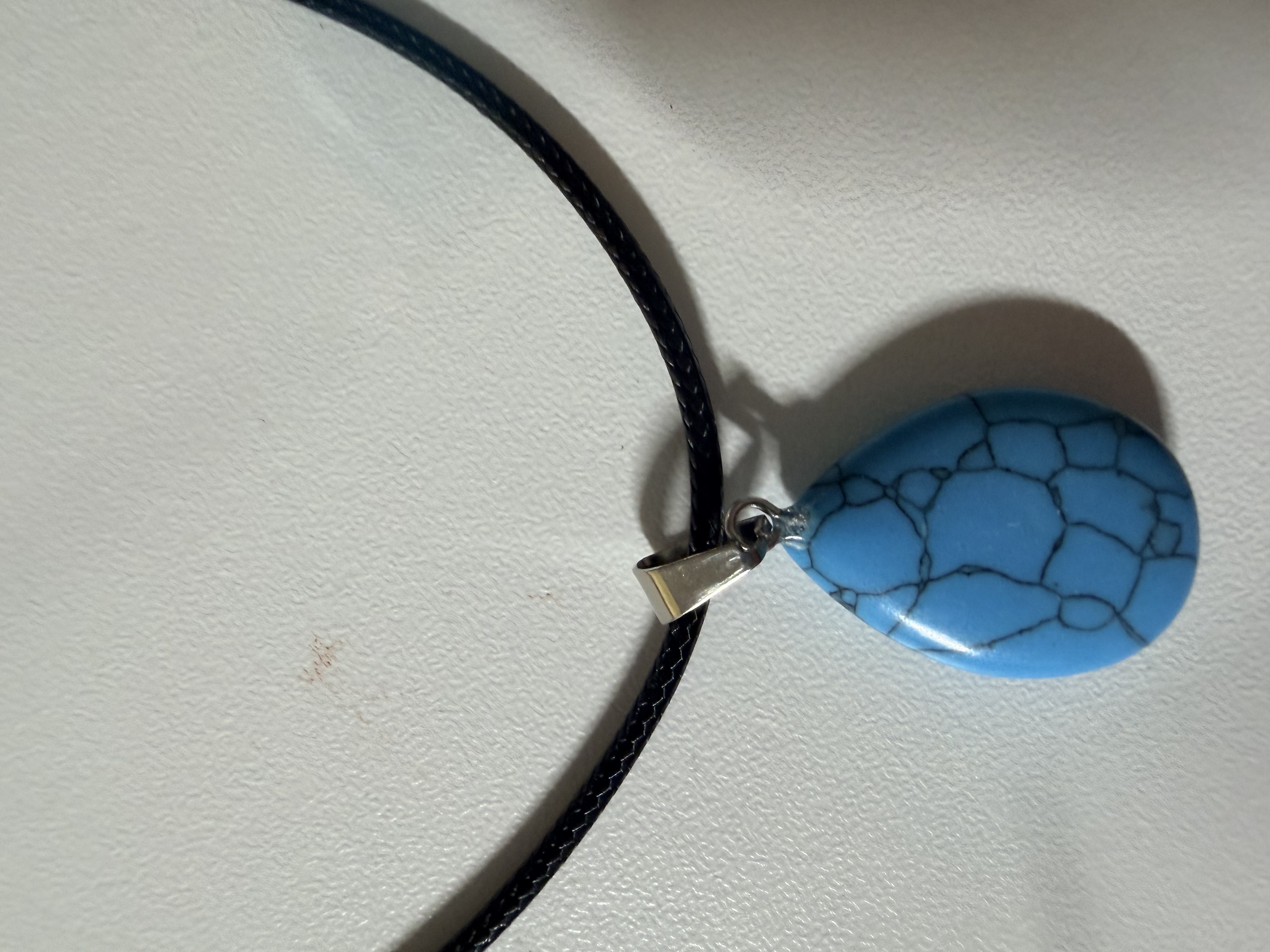 Sky Blue Howlite Intention Pendant