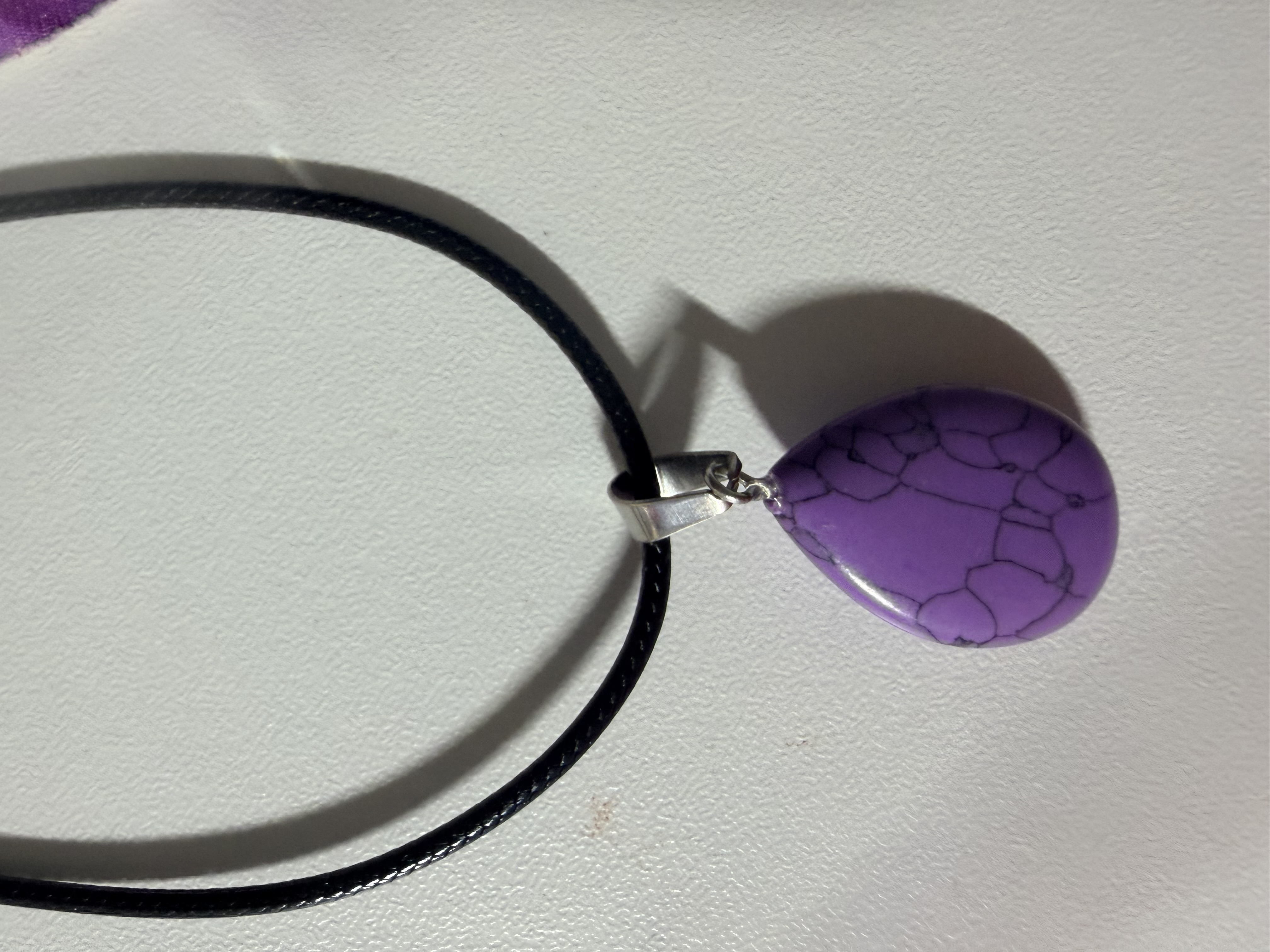 Purple Howlite Intention Pendant