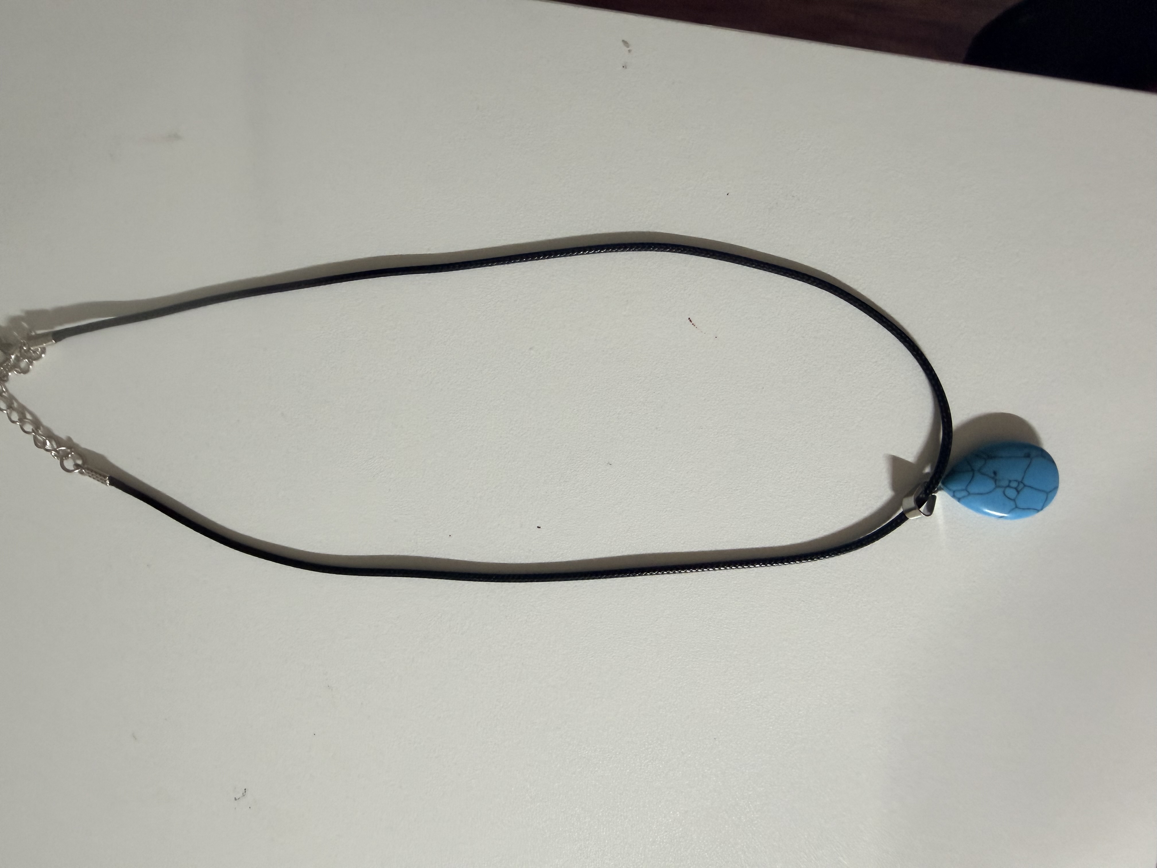 Sky Blue Howlite Intention Pendant