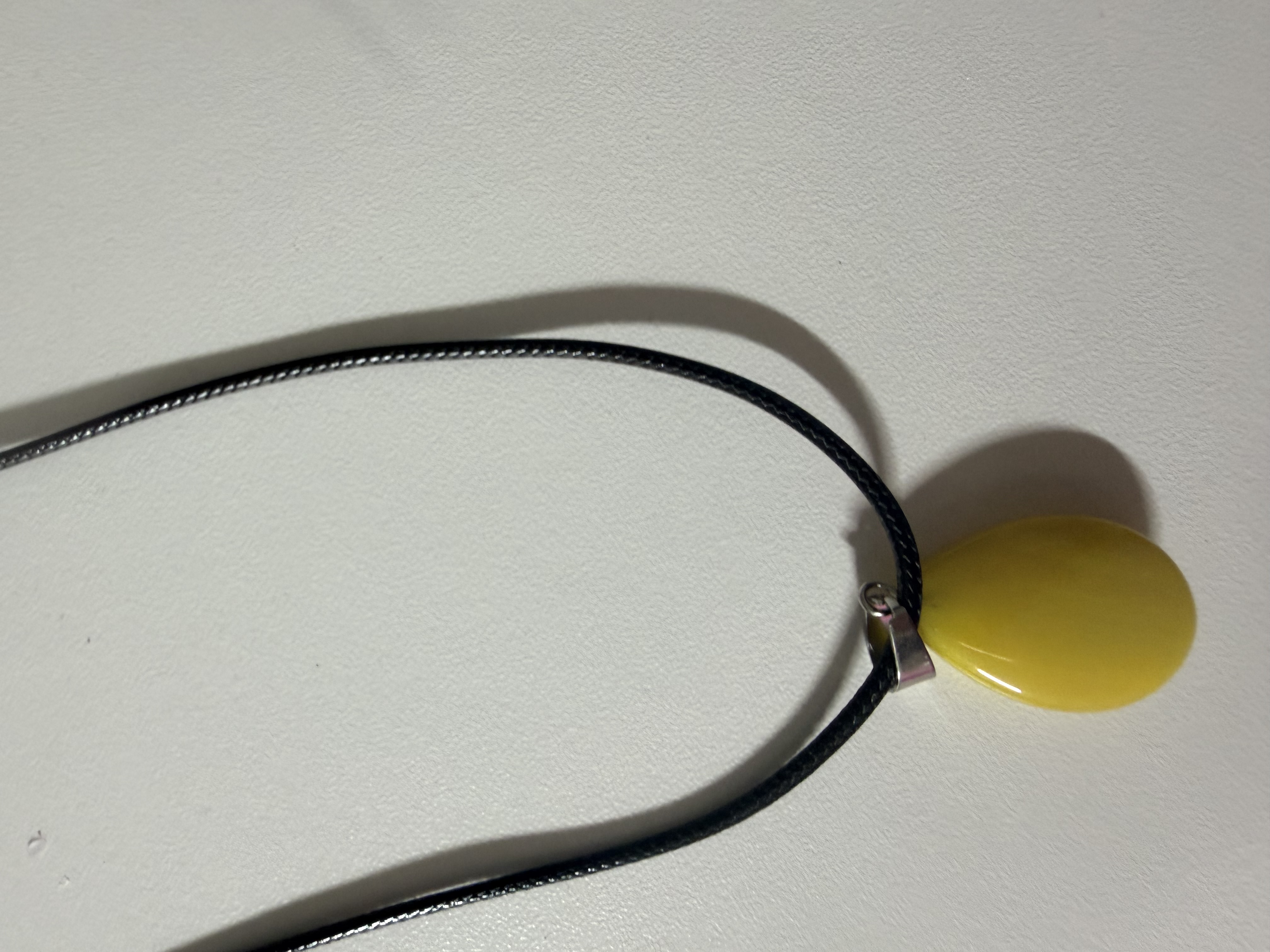 Yellow Teardrop Pendant