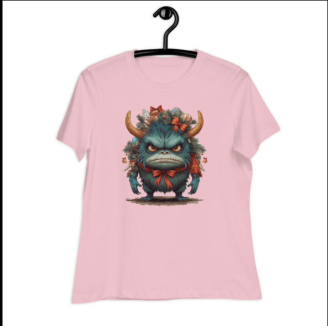 Camiseta navideña de mujer 100% algodón | Diseño “Me gusta la Navidad”