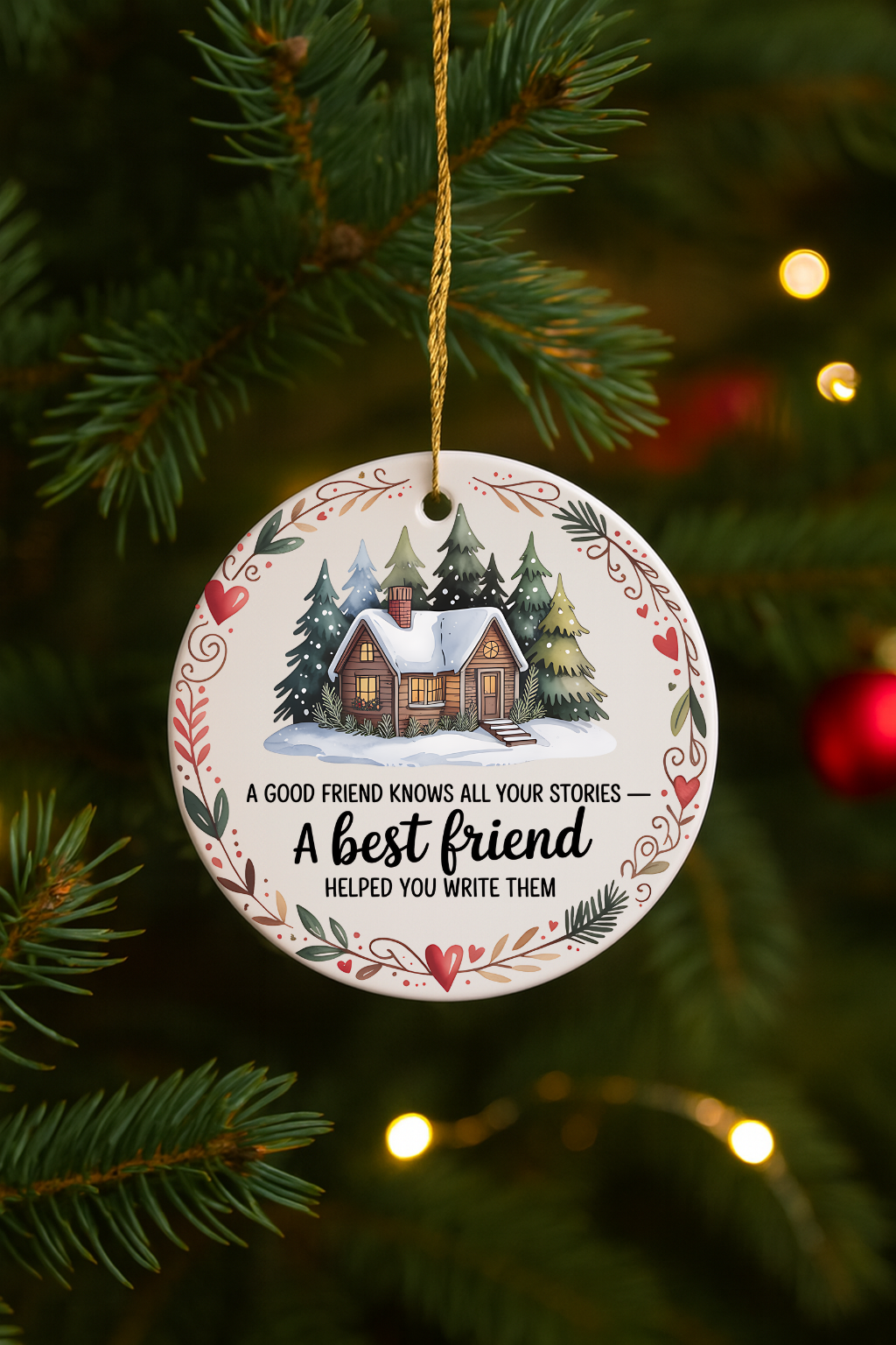 Best Friend Christmas Ornament