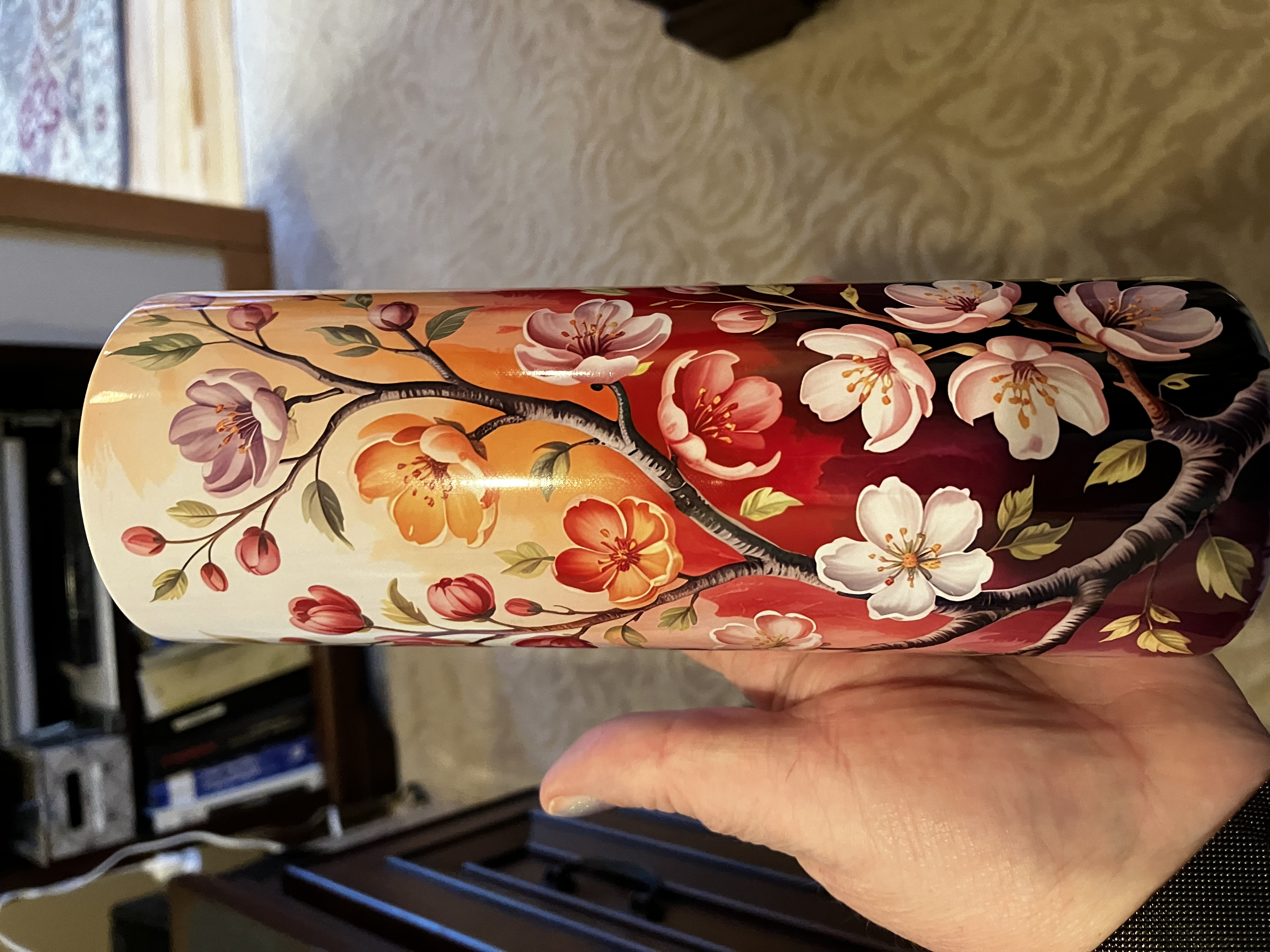 Floral Stainless Steel Tumbler