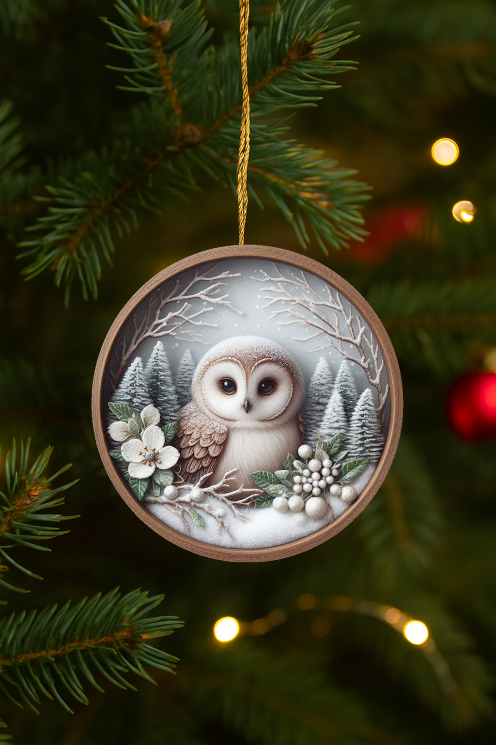 Owl Christmas Ornament