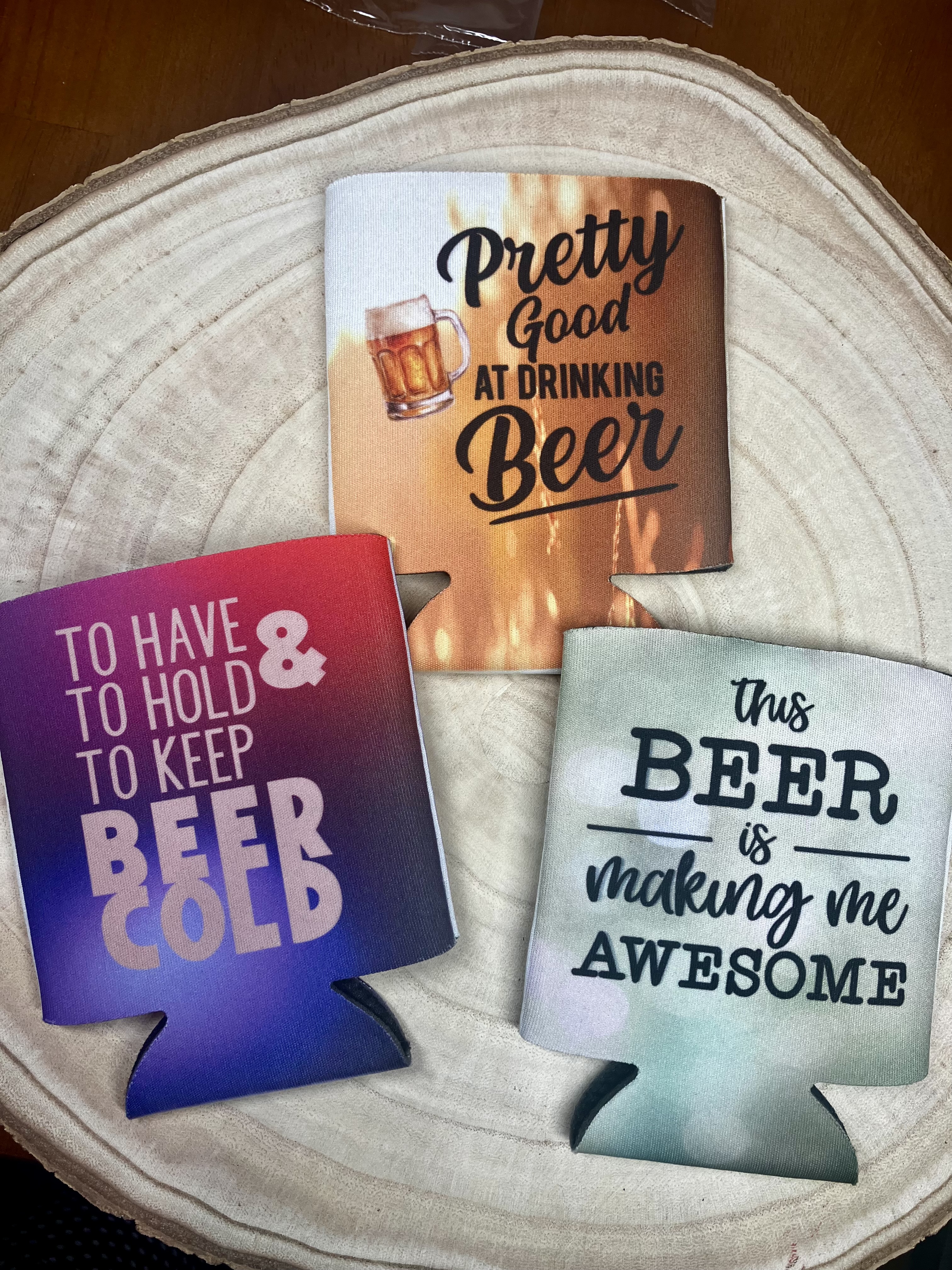 Funny Beer Can Coolers Set