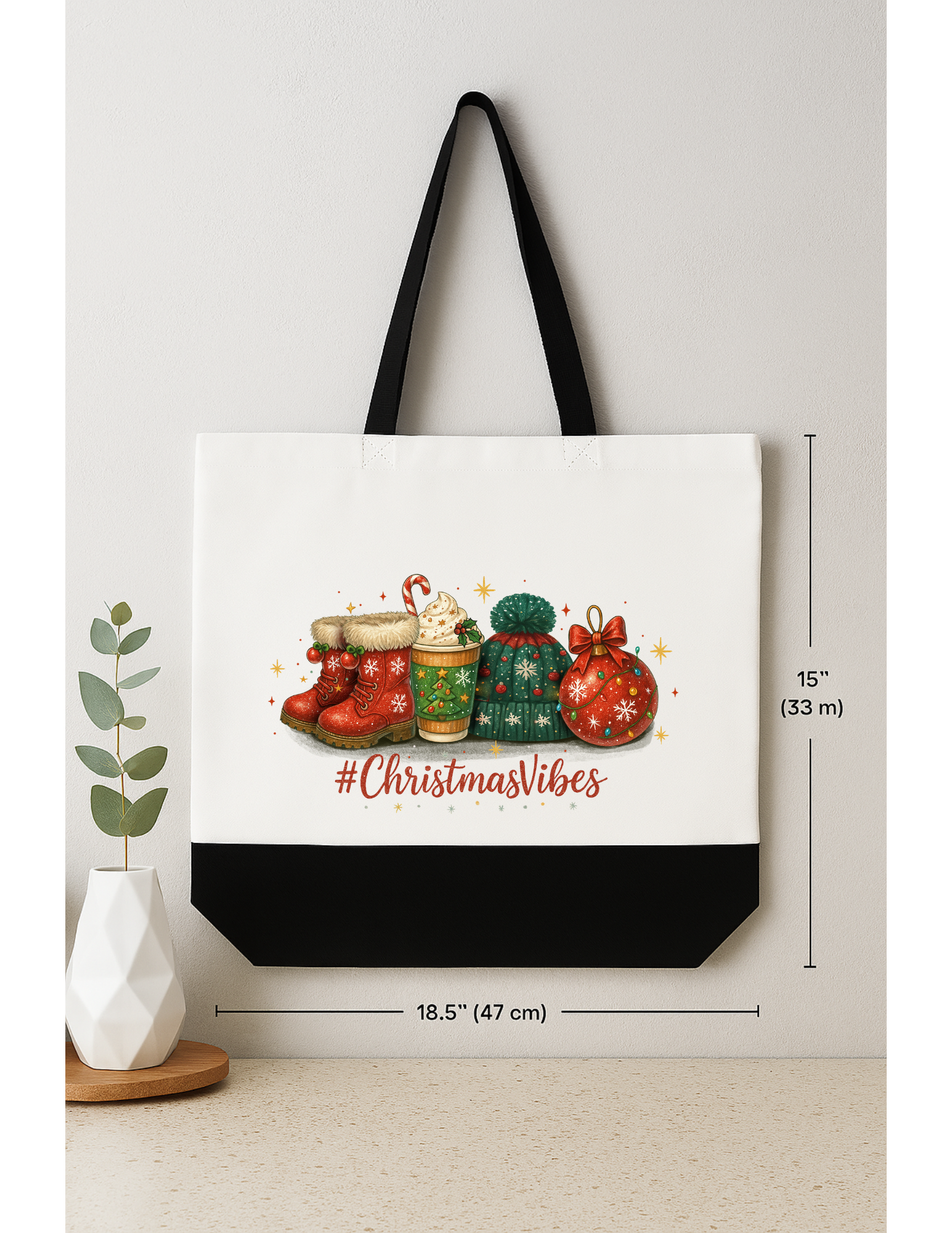 Christmas Vibes Tote Bag