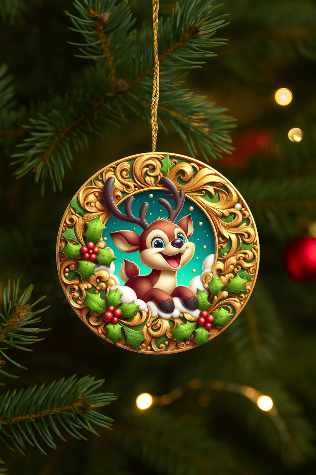 Reindeer Christmas Ornament