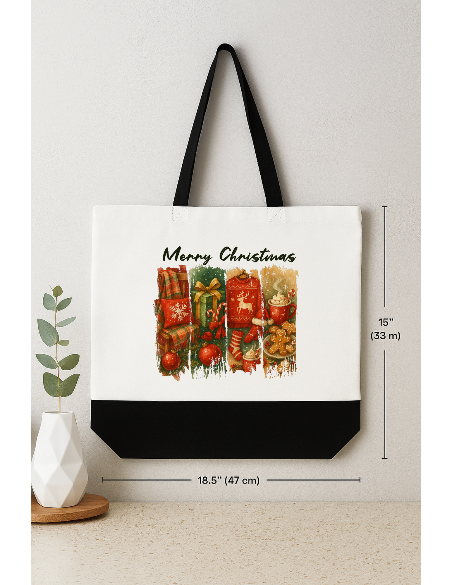 Christmas Themed Tote Bag