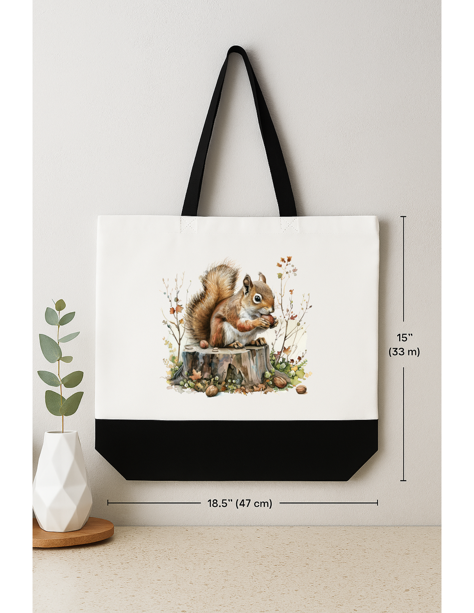 Squirrel Canvas Tote Bag