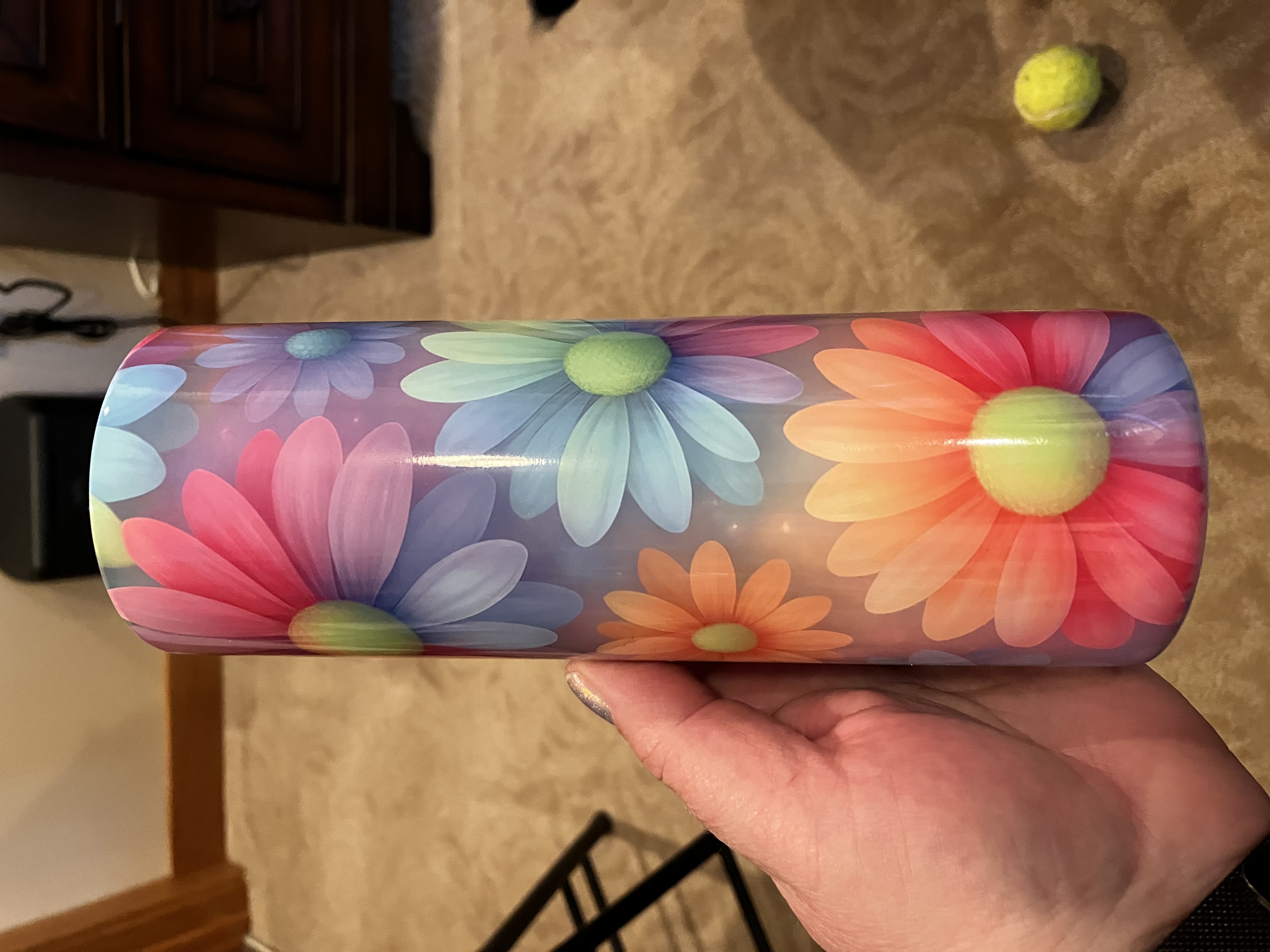 Colorful Floral Tumbler