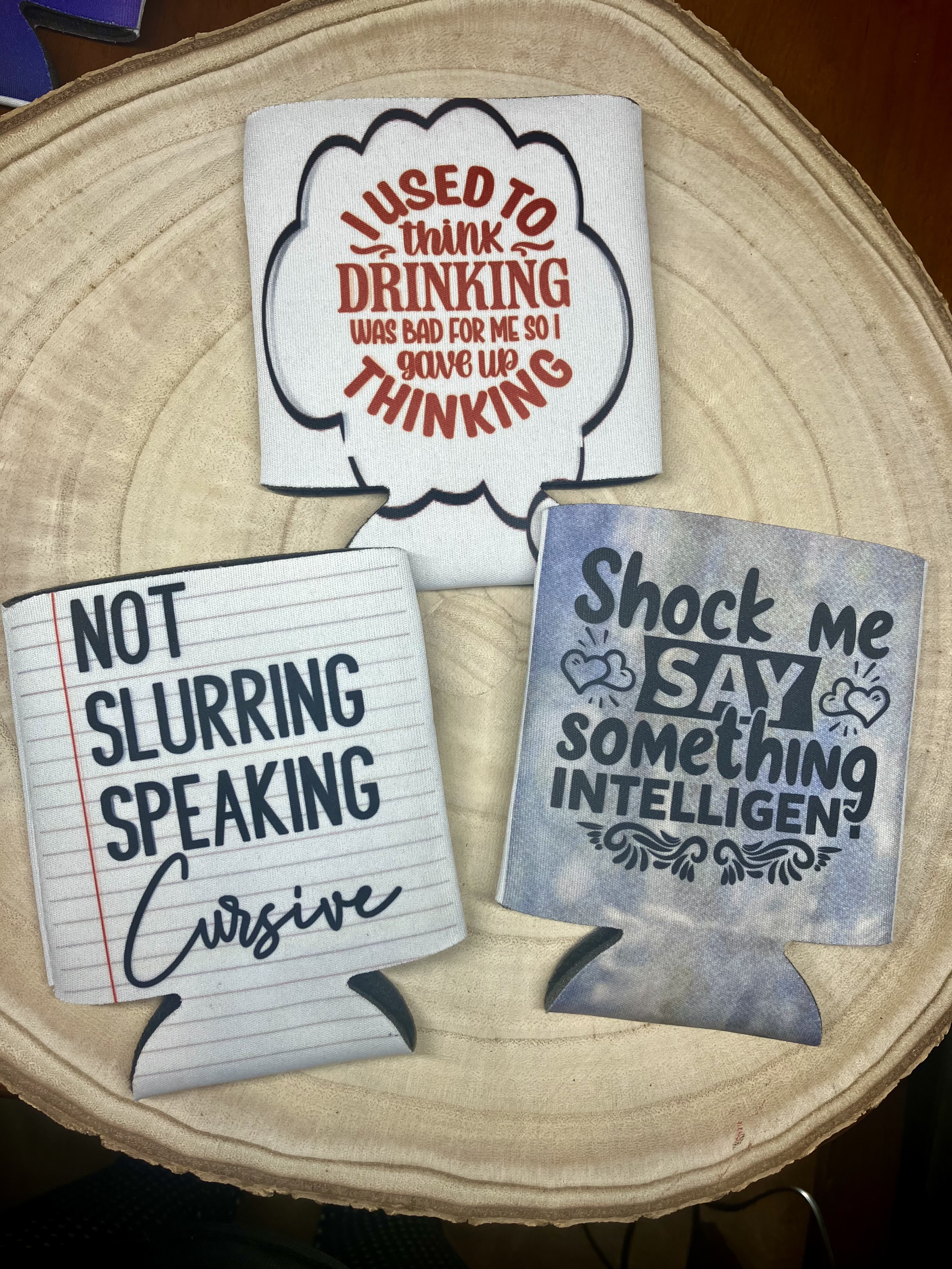 Set of Funny Drink Koozies