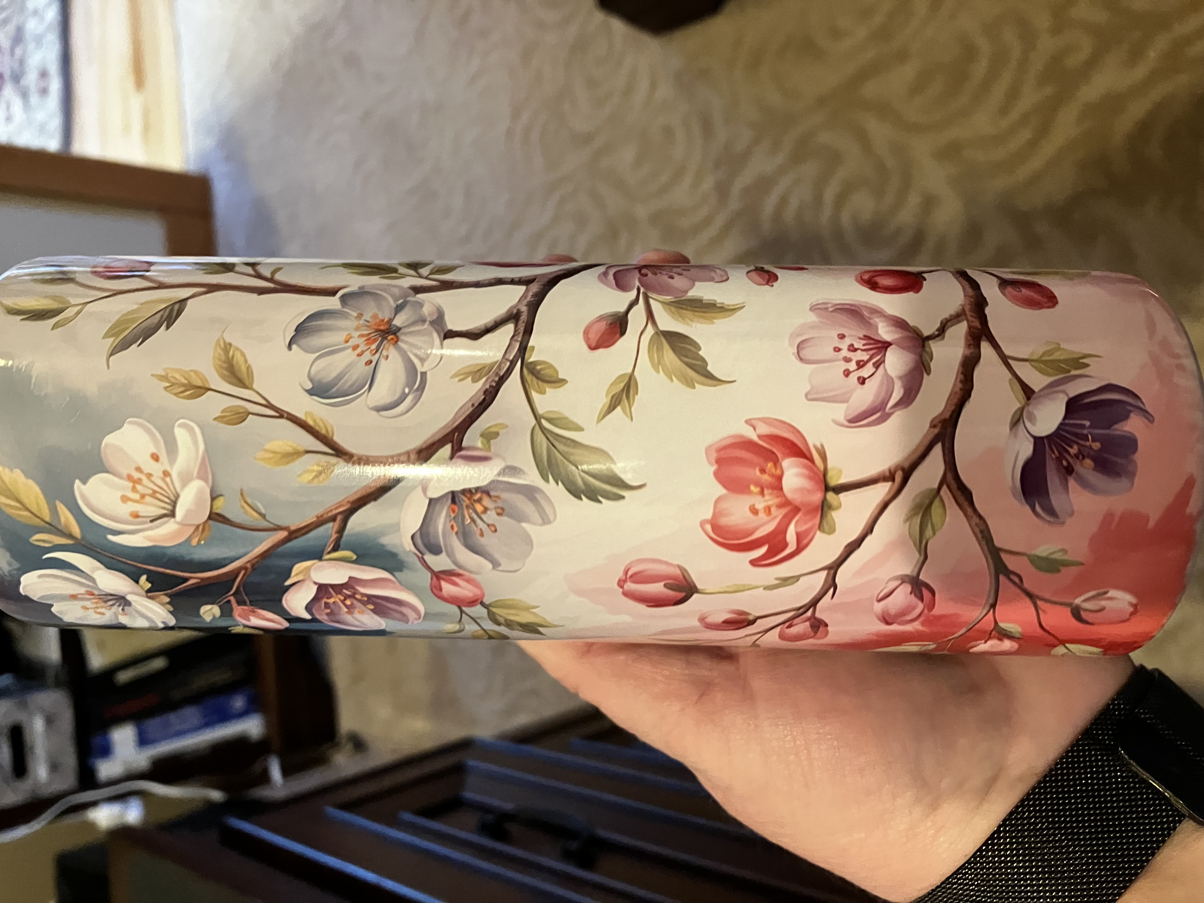 Floral Stainless Steel Tumbler