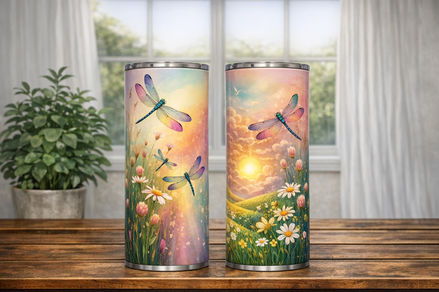 Dragonfly Meadow Stainless Tumbler