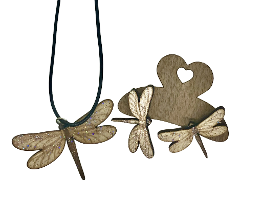Handcrafted Dragonfly Jewelry Set