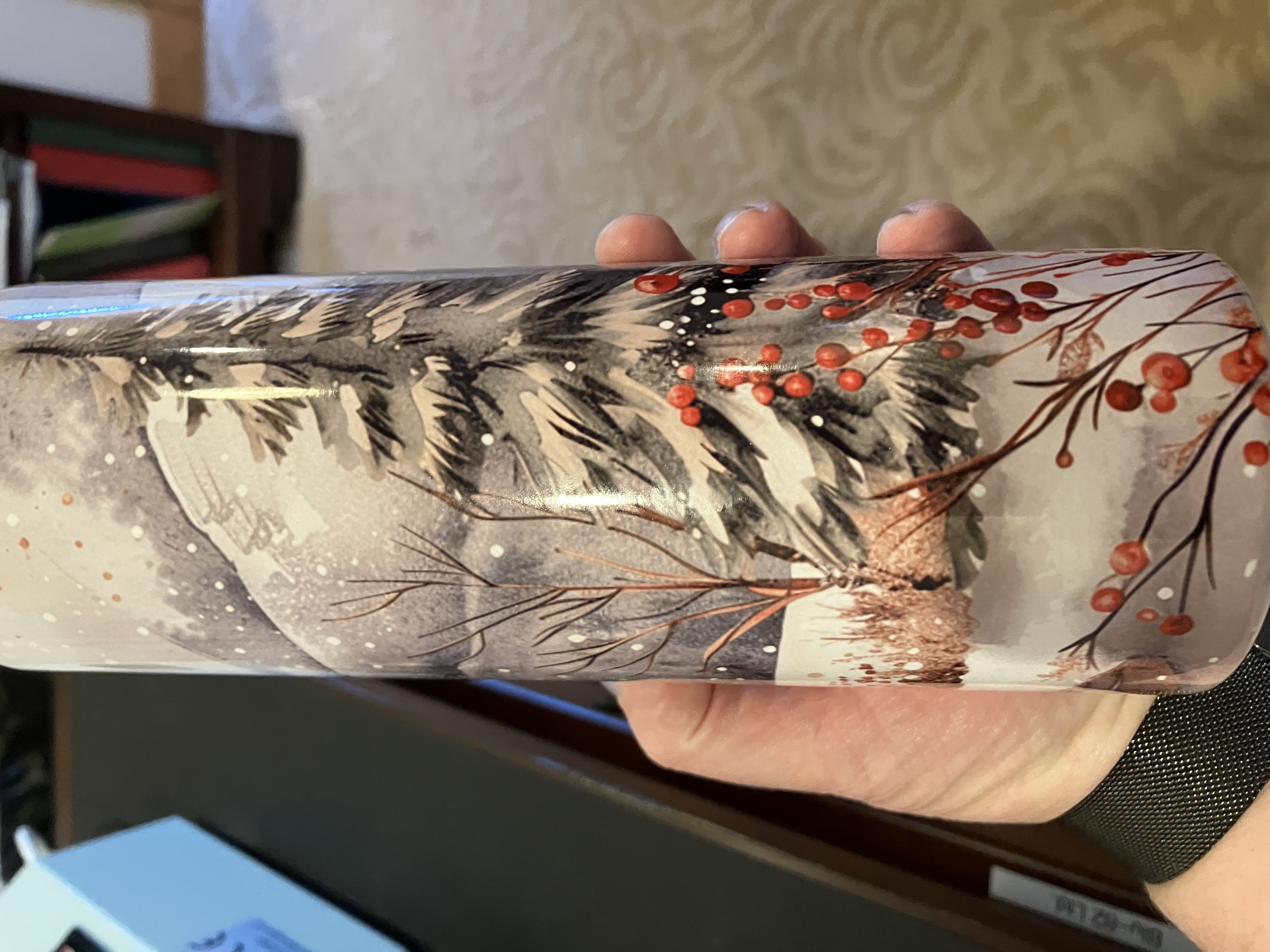 Winter Cabin Insulated Tumbler