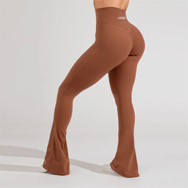 Leggings de Cintura Alta y Corte Acampanado