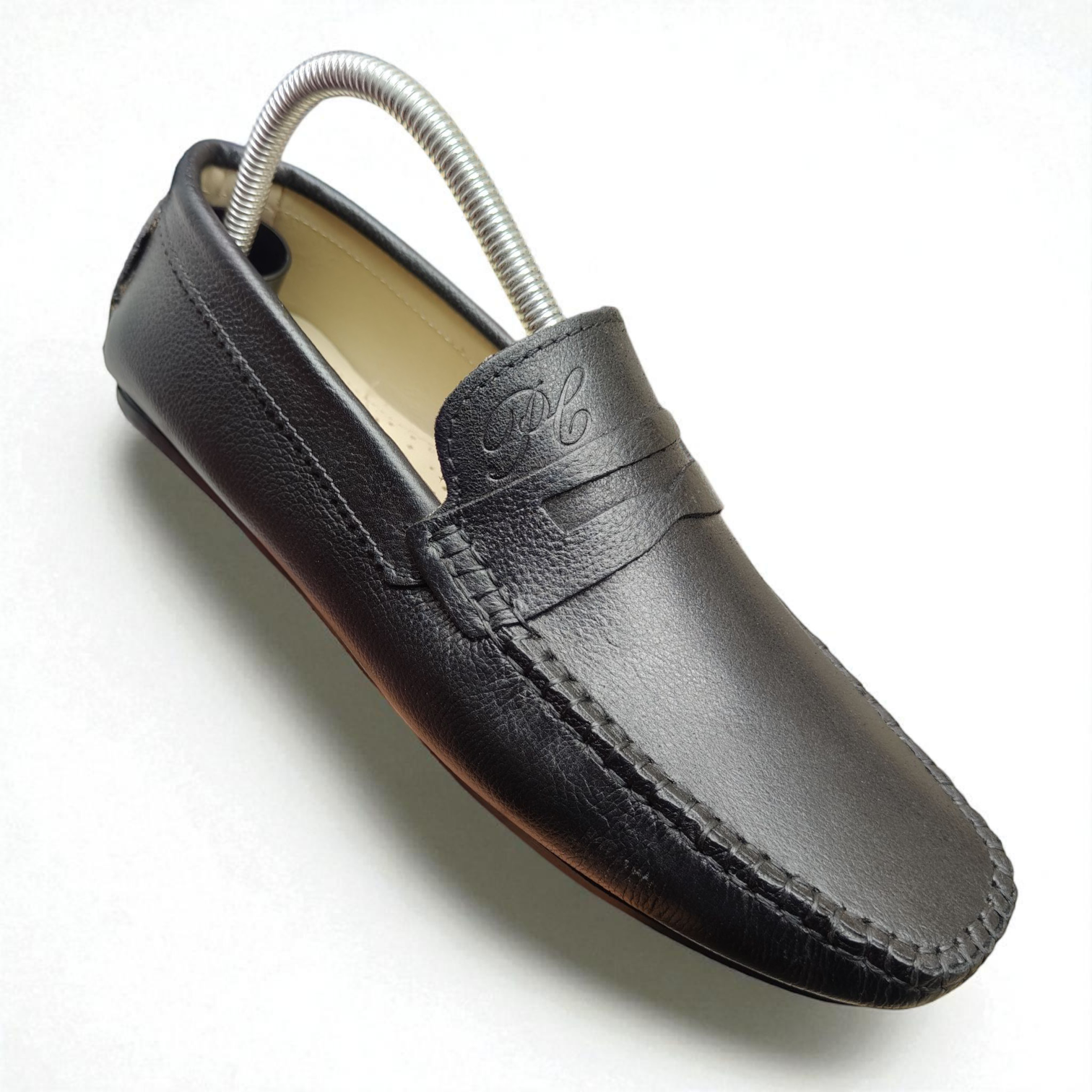 Classic Black Leather Loafer