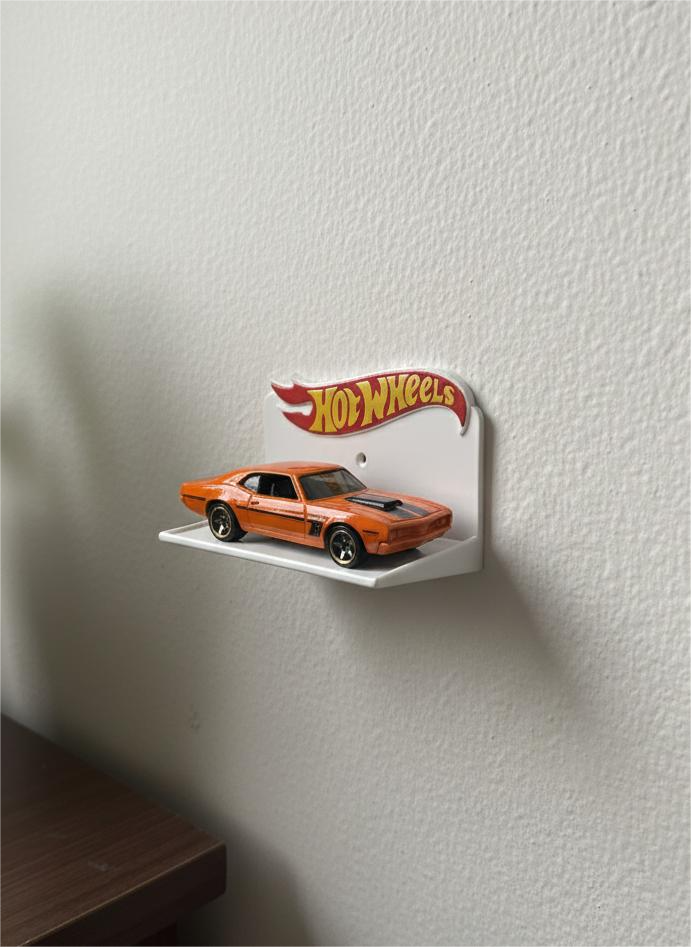 HotWheels Single Car Display Stand | Wall Mount Shelf for Die-Cast Car Collection
