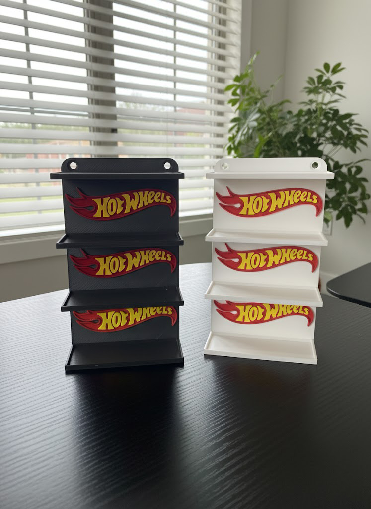 Hot Wheels 4-Car Display Stand – Custom Logo Edition