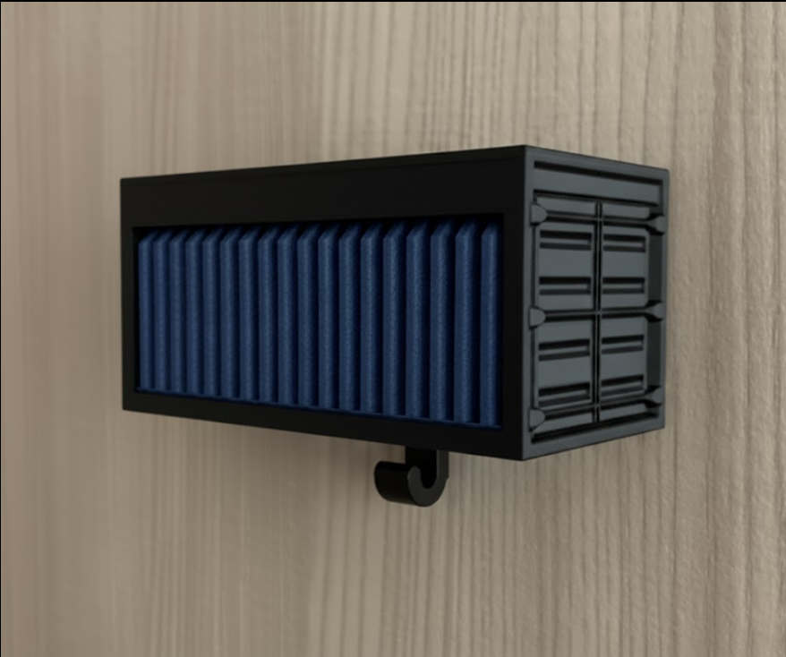 Wall-mounted Key holder with car garage design