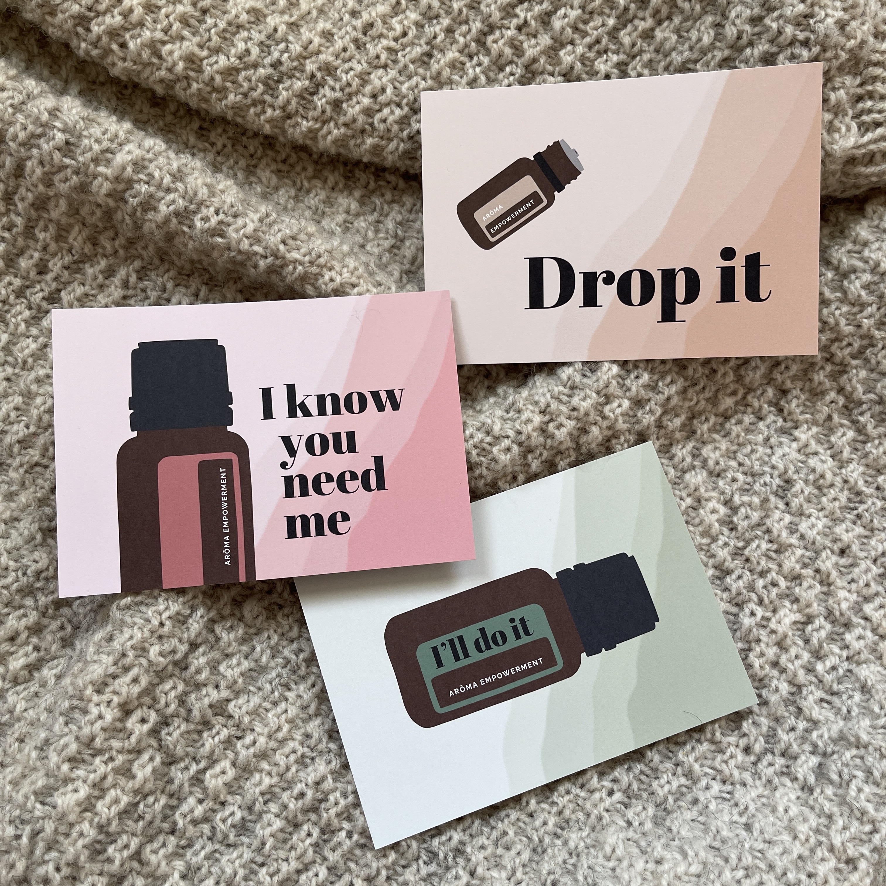 Essential Oil Messages Postkarten-Set