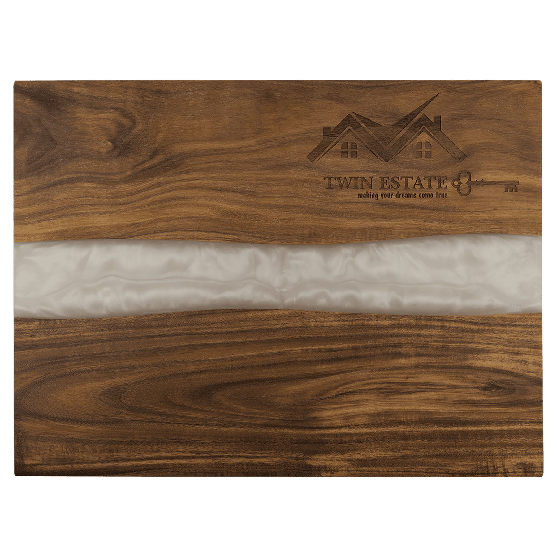 Handcrafted Wooden Resin Serving Boards