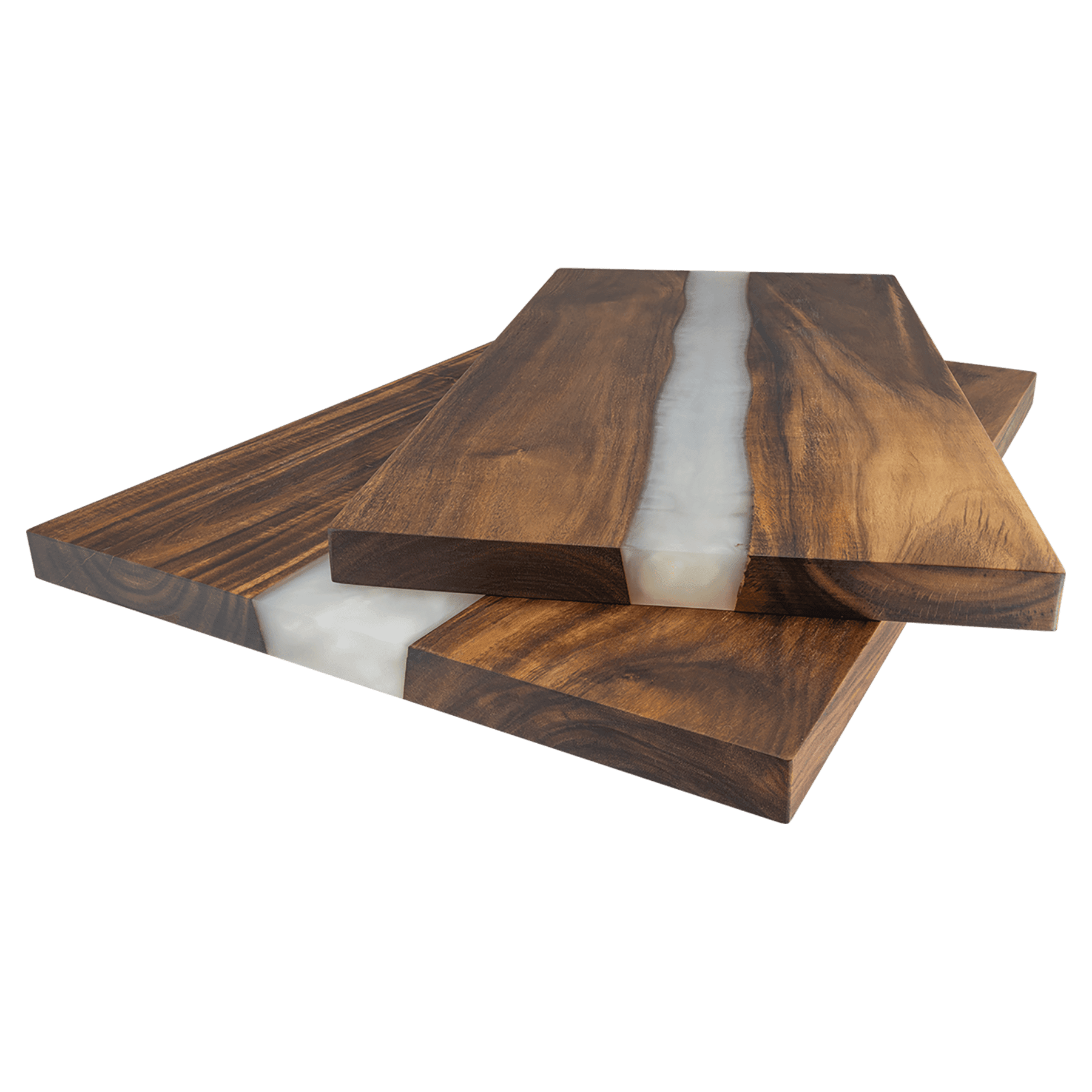 Handcrafted Wooden Resin Serving Boards