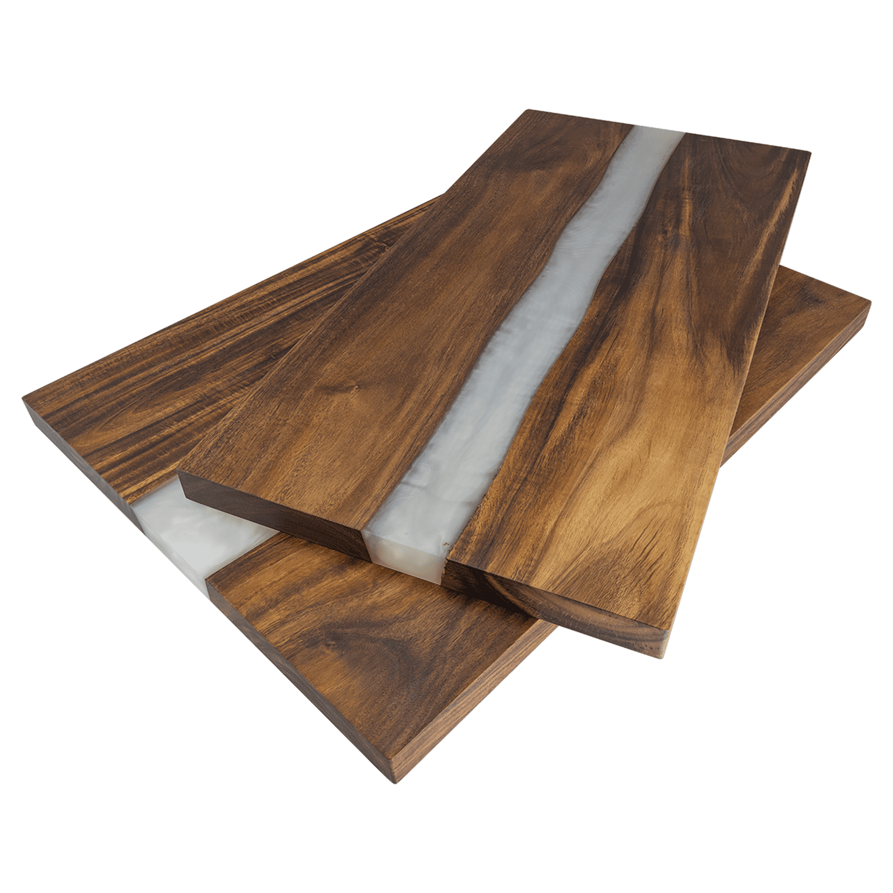 Handcrafted Wooden Resin Serving Boards