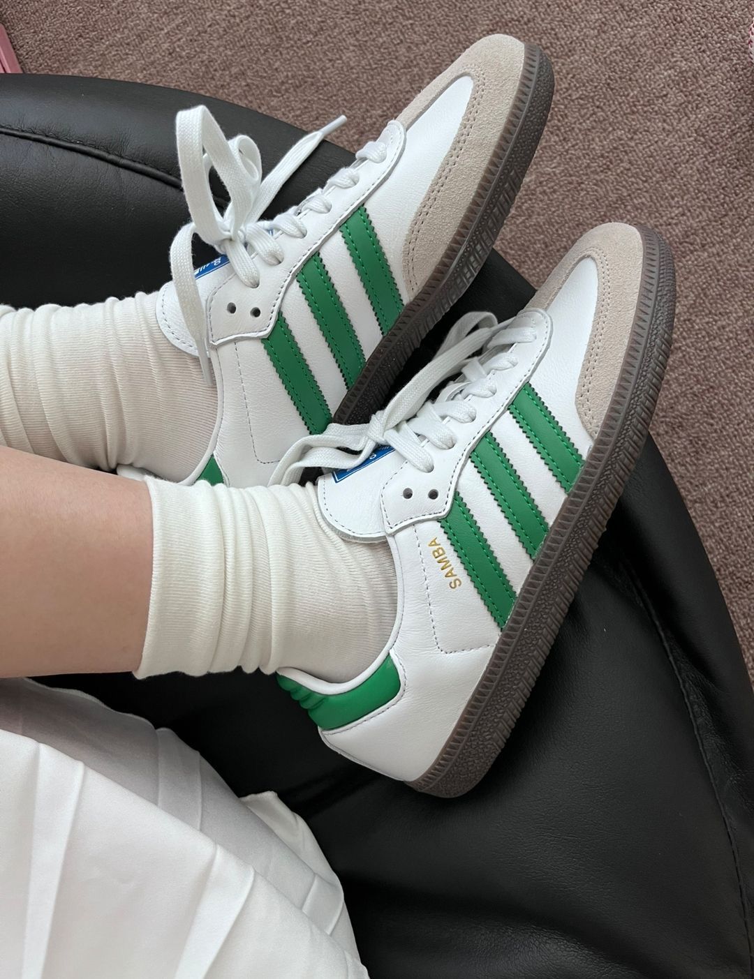 ADIDAS ORIGINALS SAMBA WHITE GREEN