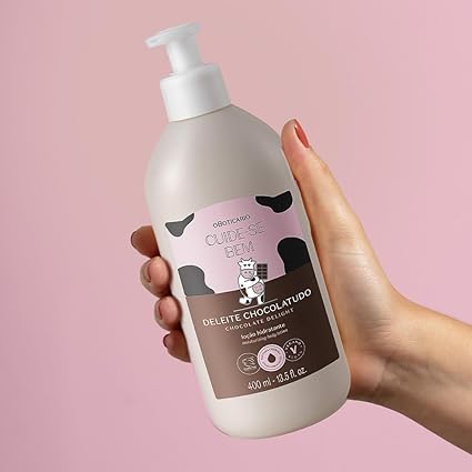 Loción Hidratante Corporal Deleite Chocolatudo 400ml Cuide-se Bem 
