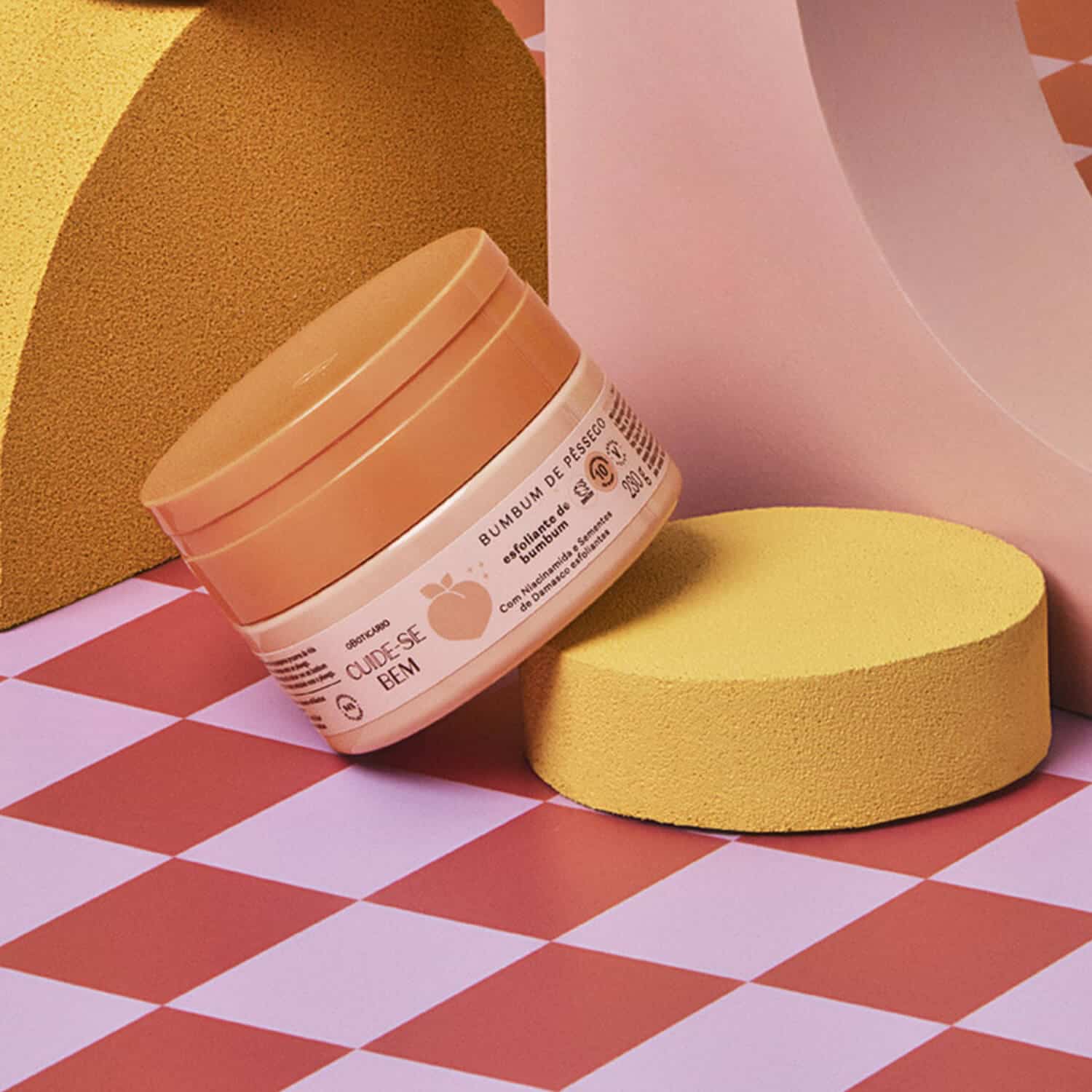 Crema Exfoliante Corporal Bumbum De Pessego 230g Cuide-Se Bem