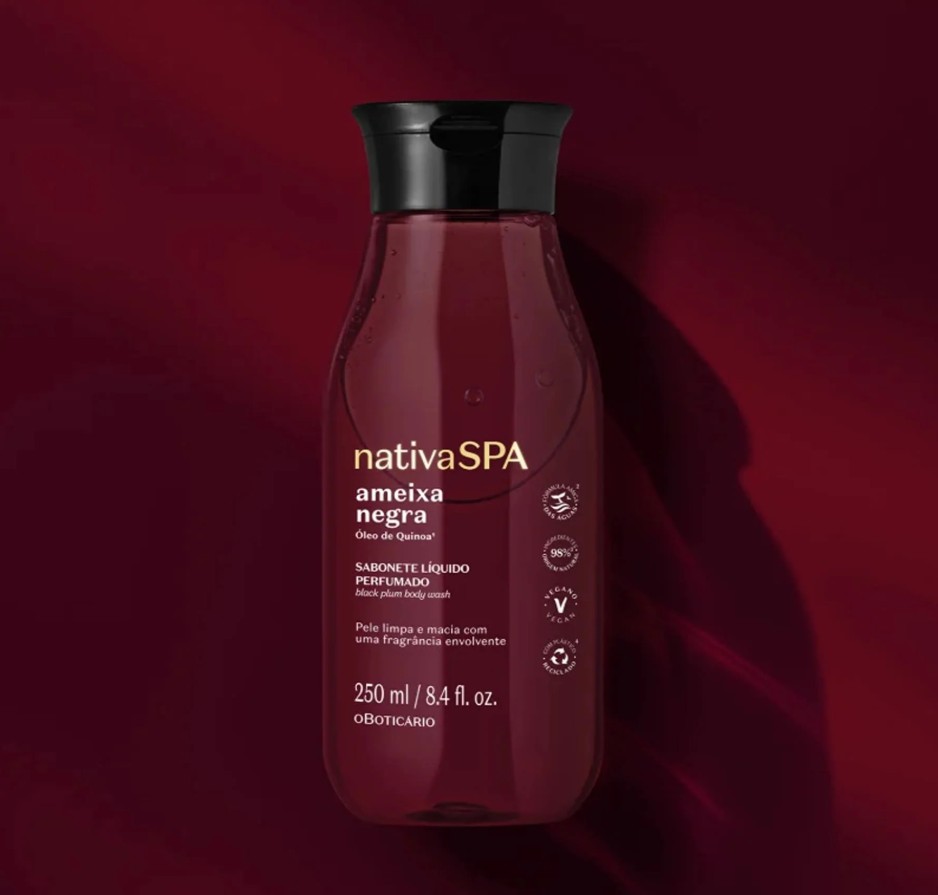 Gel de ducha líquido Ameixa Negra 250ml NativaSPA