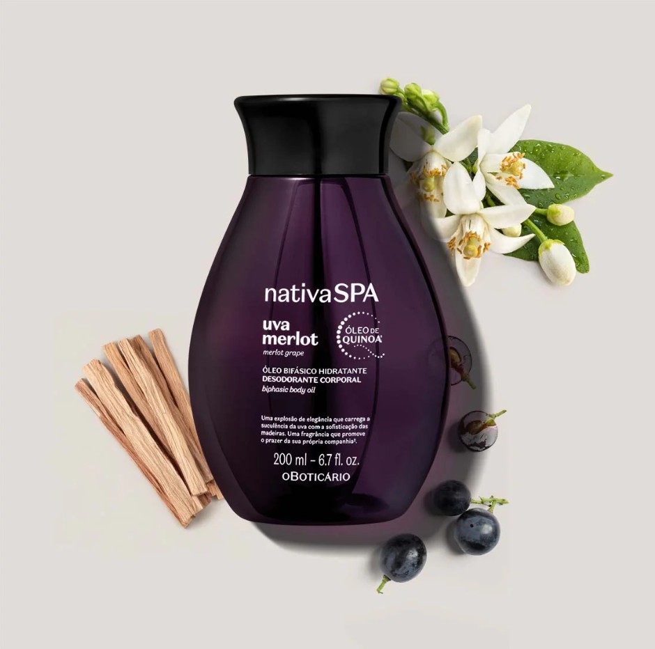 Aceite Hidratante Corporal Uva Merlot 200ml NativaSPA 