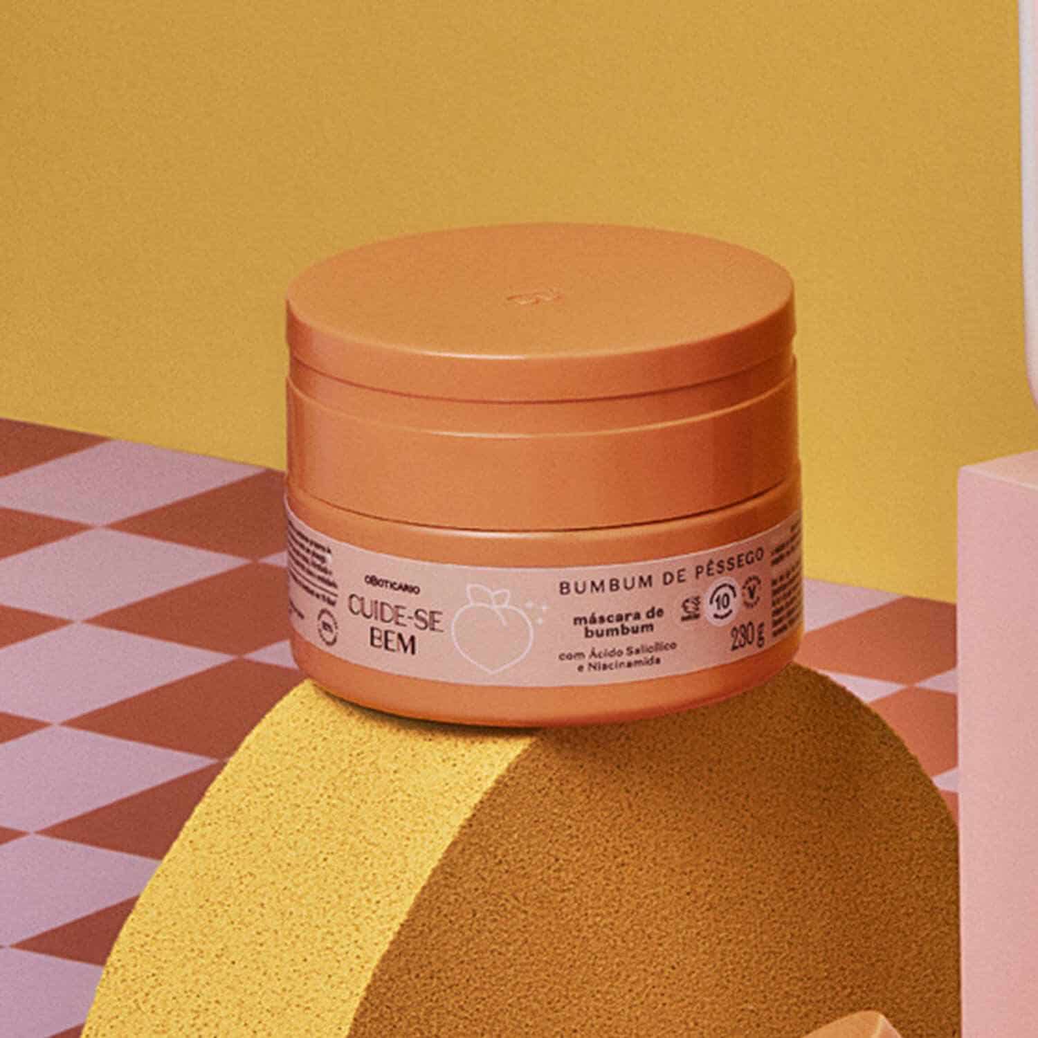 Mascarilla Hidratante Bumbum de Pêssego 230g Cuide-Se-Bem