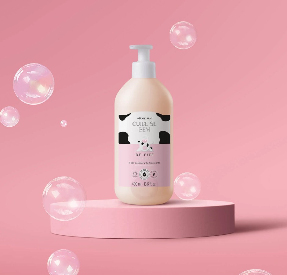 Loción Hidratante Corporal Deleite 400ml Cuide-Se Bem